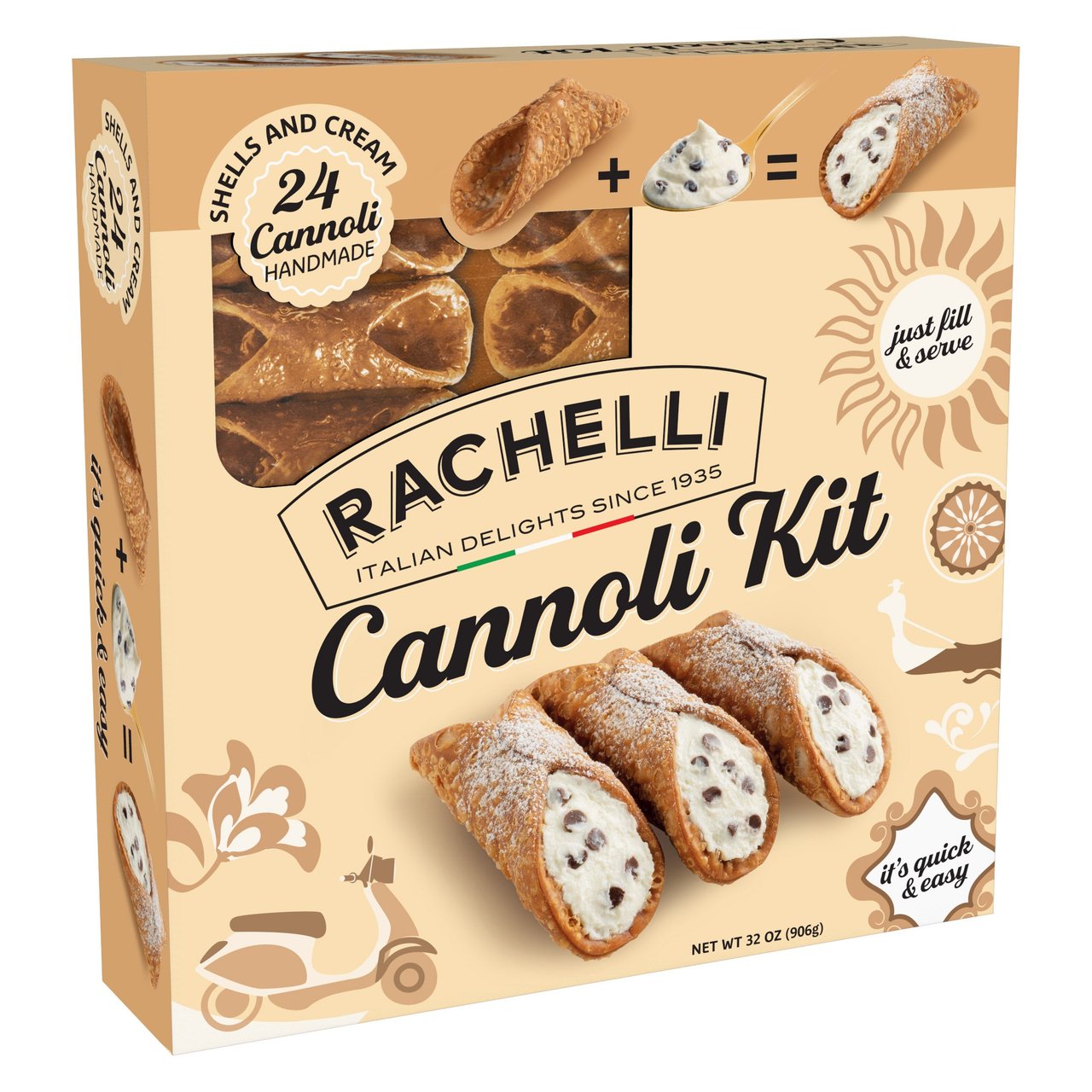 Cannoli Factory Cannoli Kit with Cream 32 oz - Image 1