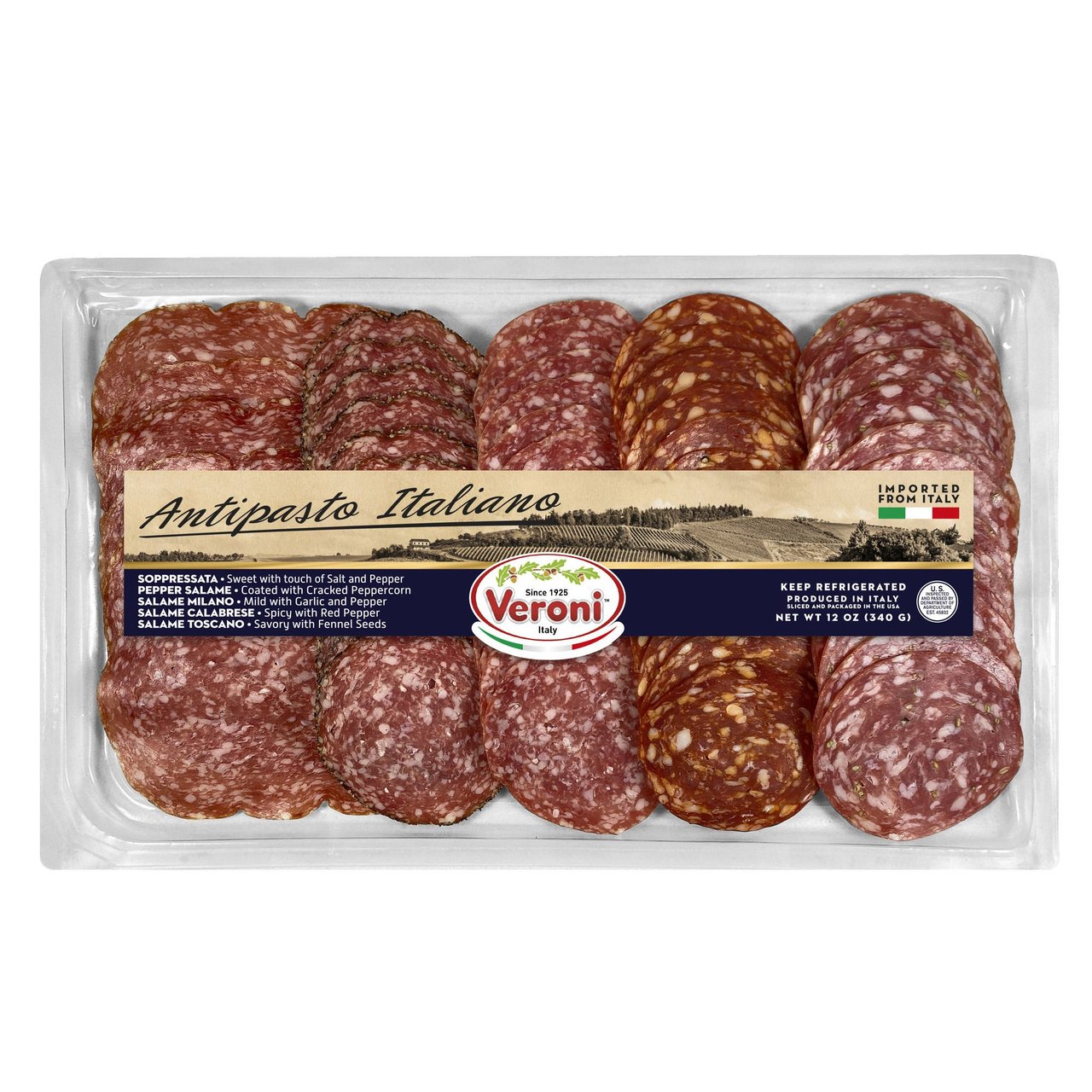 Veroni Antipasto Salame Variety Tray, 12 oz - Image 1