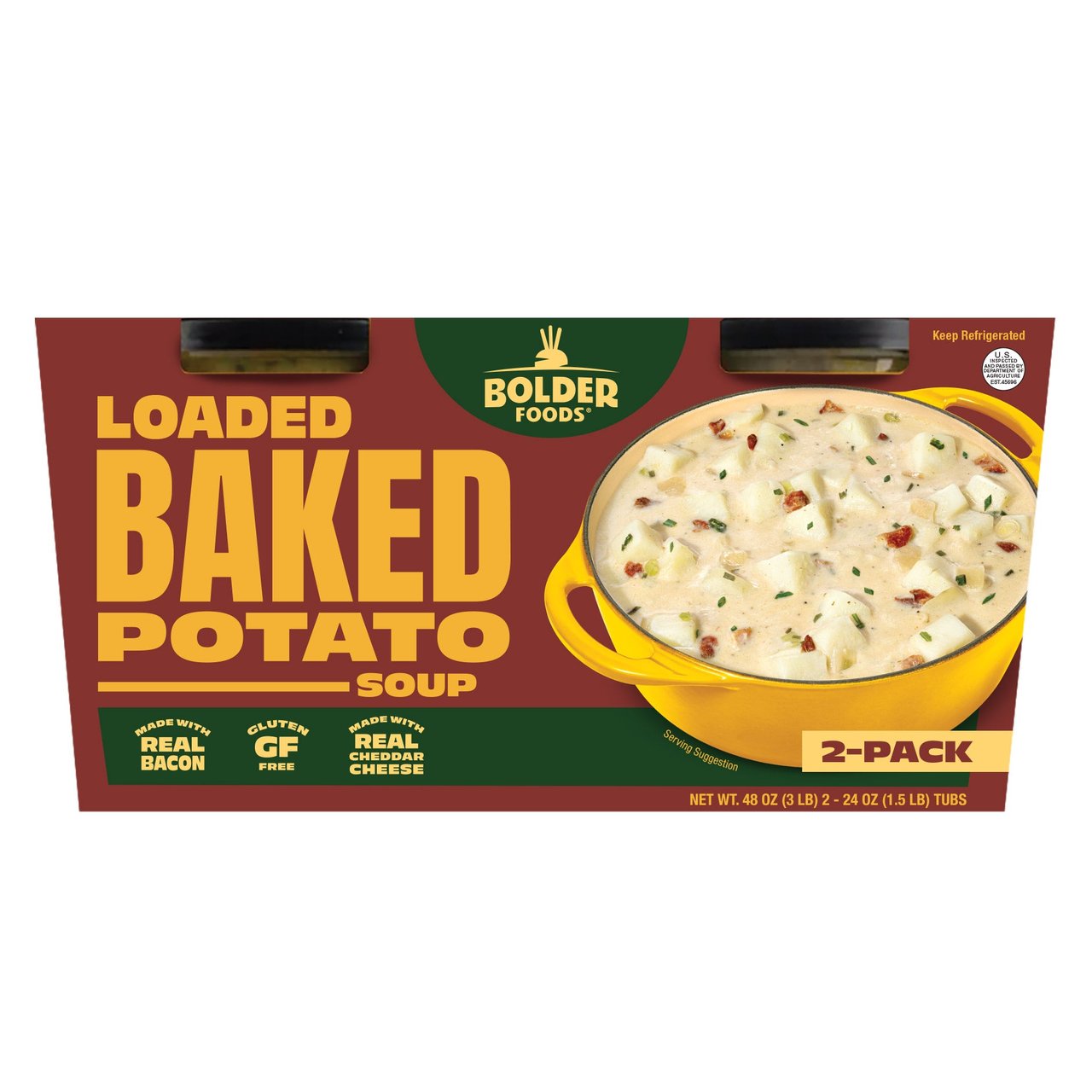 BOLDER LOADED BKD POTATO SOUP 2/24OZ - Image 1