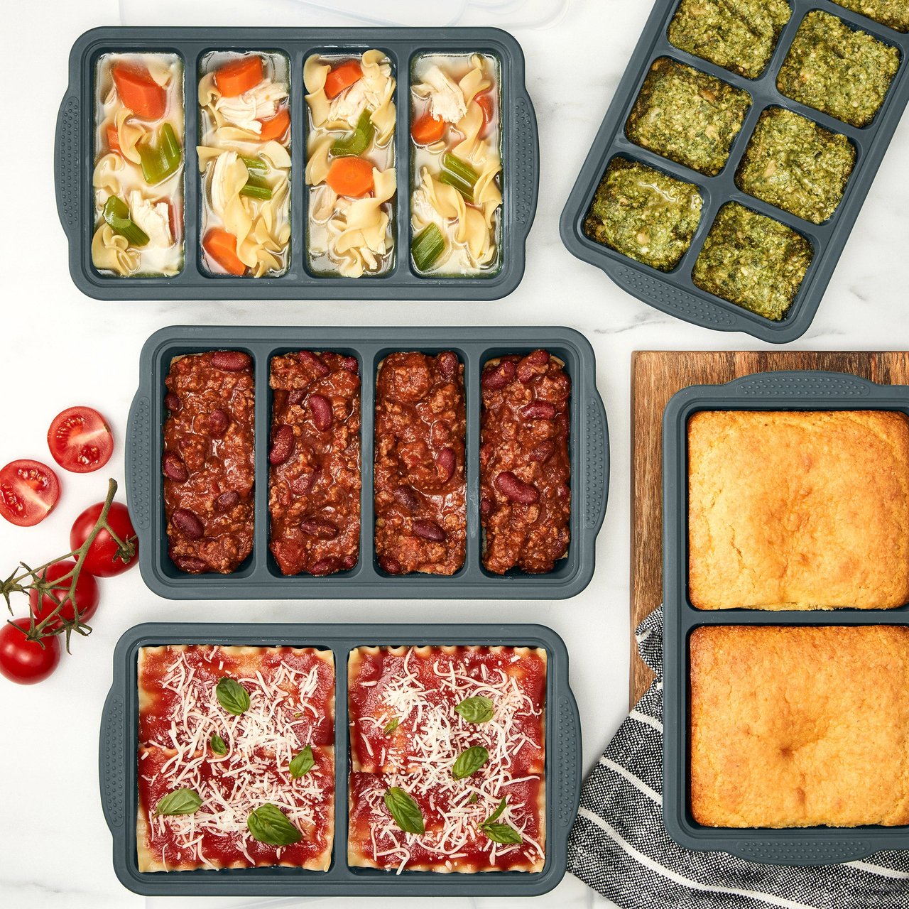 MIU Food Grade Silicone Freezer Trays 5-Pack - Image 1