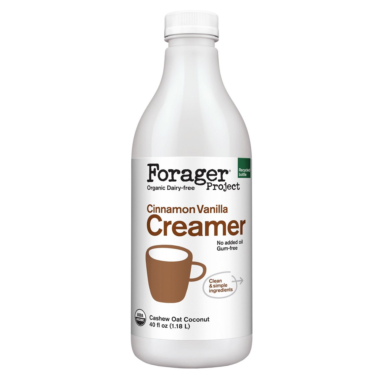 Forager Project Organic Cinnamon Vanilla Creamer 40 oz - Image 1