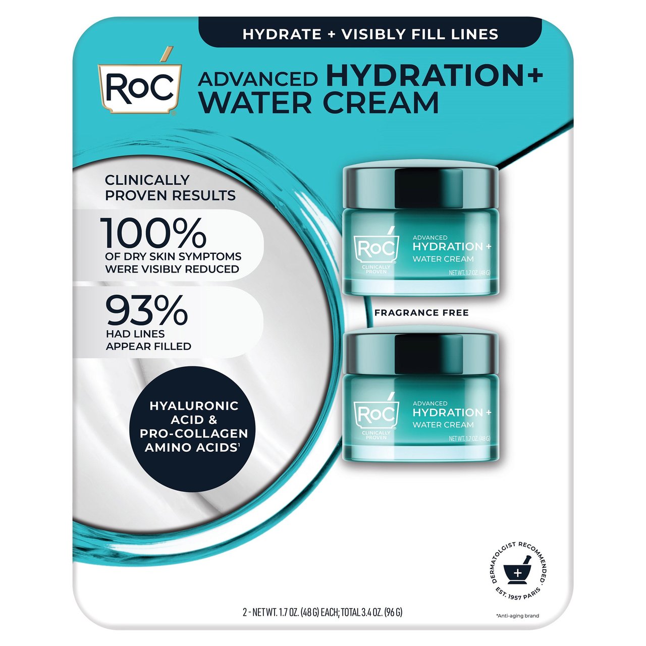 RoC Hydrate + Plump Water Cream - Image 1