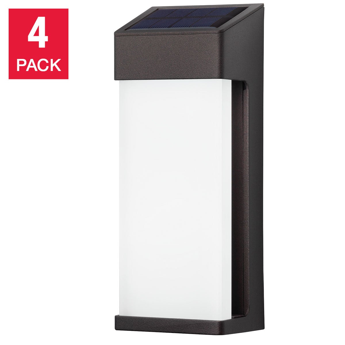 GTX Solar Post Wall Light, 4-Pack