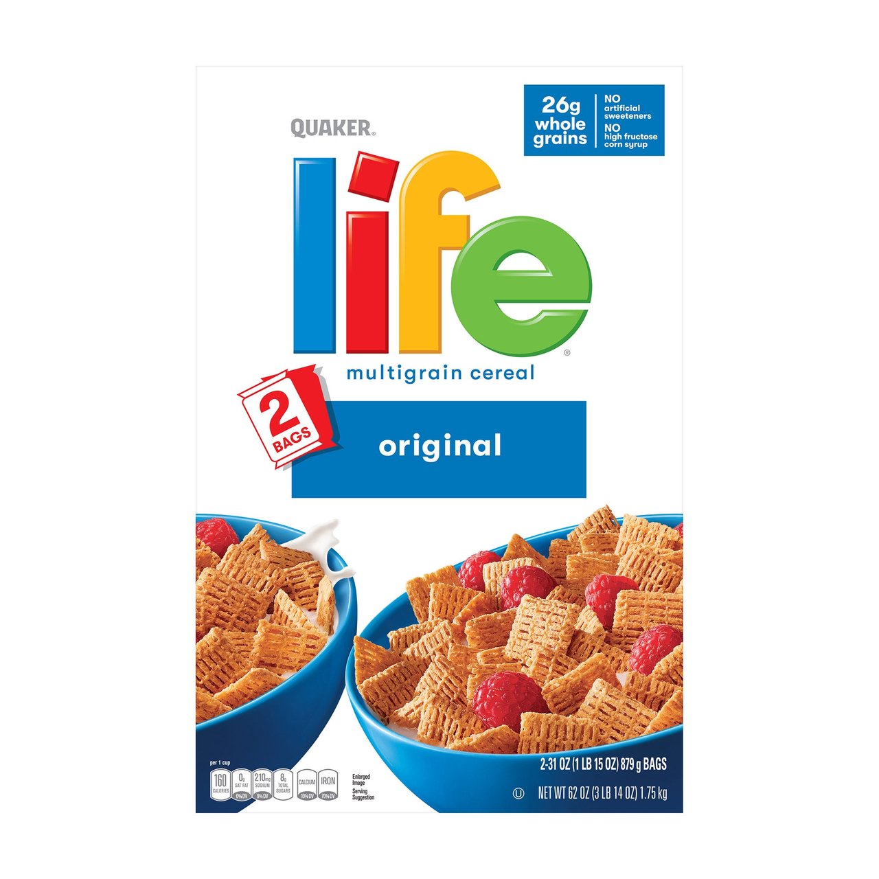 Quaker Life Cereal 2/31 oz - Image 1