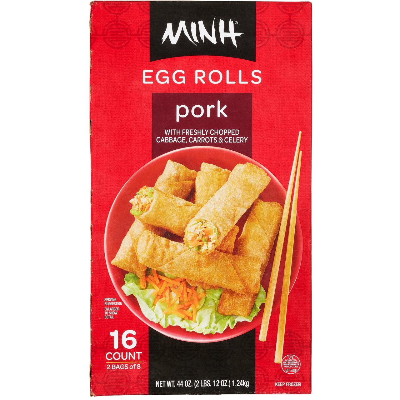 Minh Pork Egg Rolls, 16 Count, 44 oz - Image 1