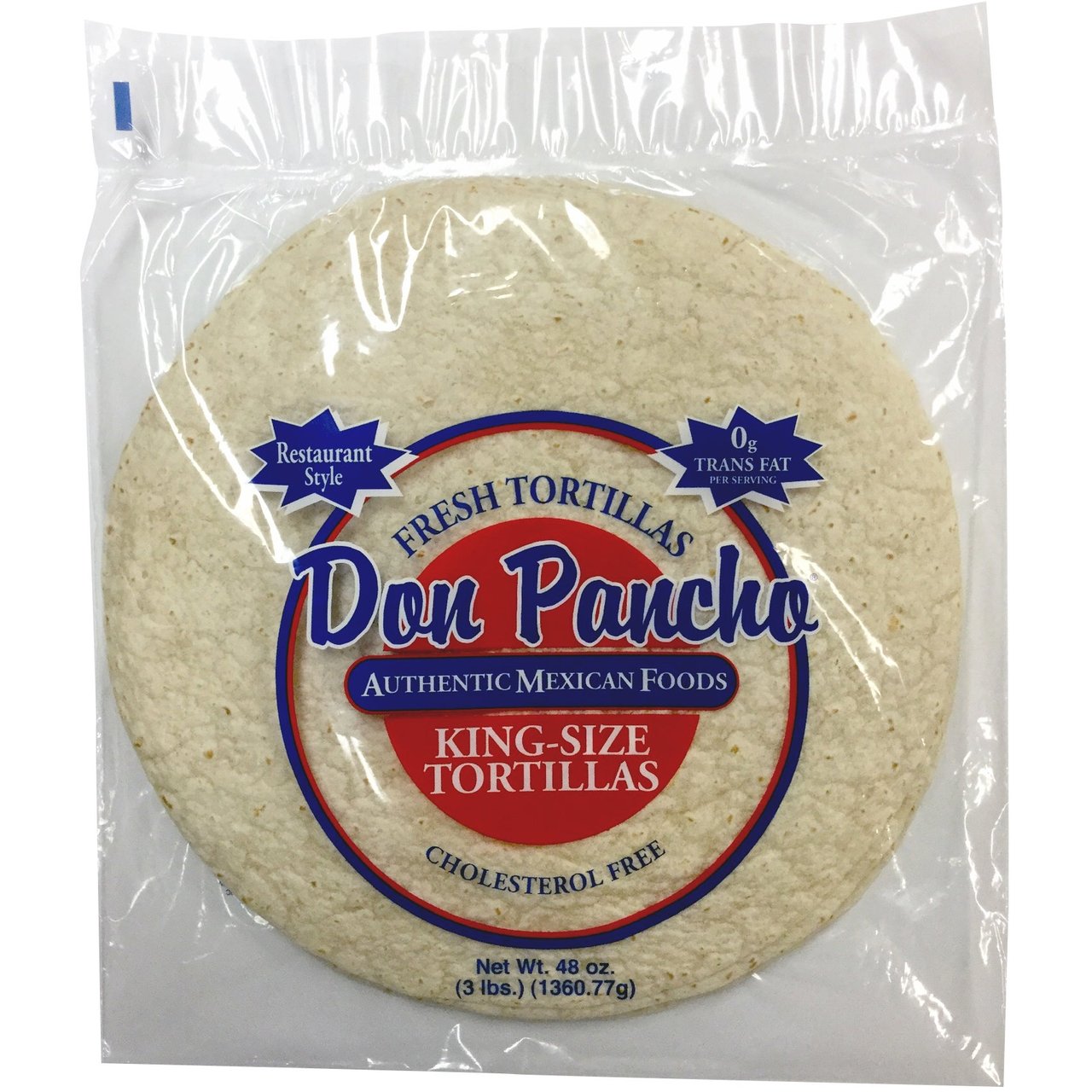 Don Pancho 14" King-Size Flour Tortillas 10 CT - Image 1