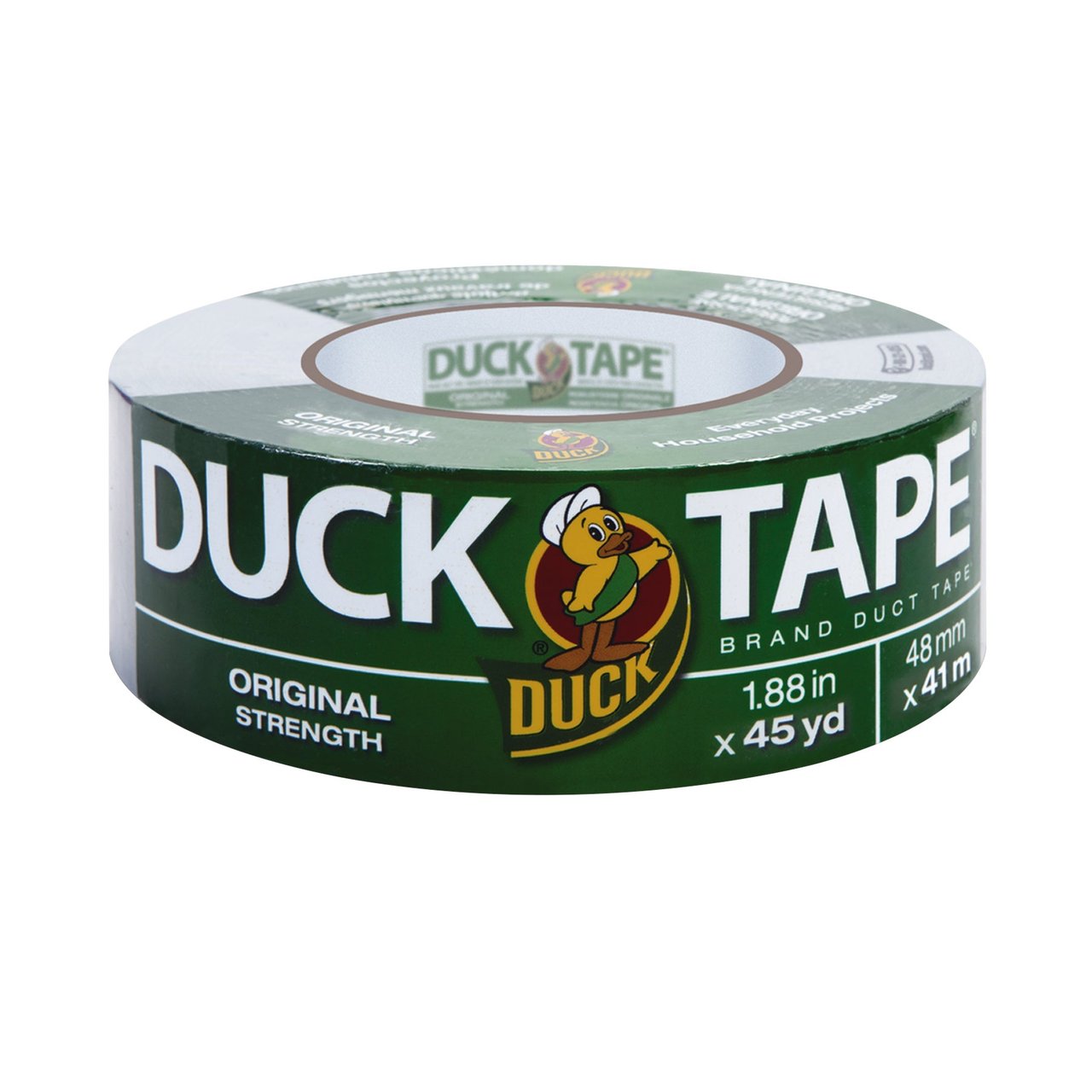 Duck Brand Duct Tape, 1.88" x 45 Yards, Gray (DUCB45012)