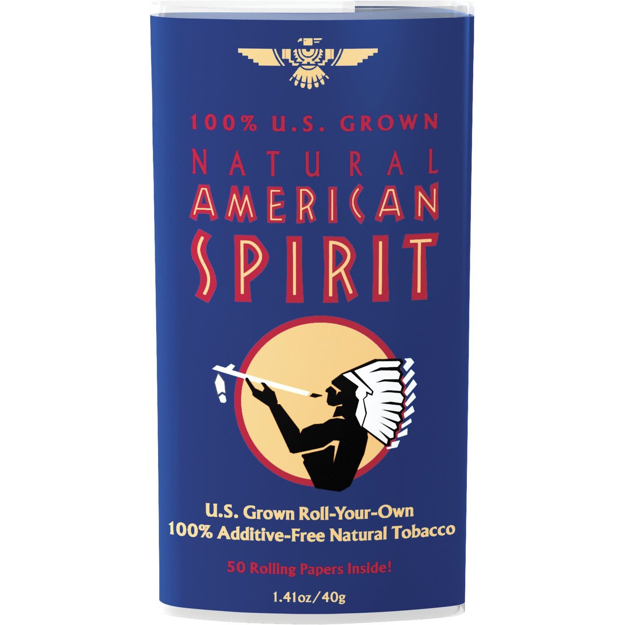 american tobacco pouches American Spirit Dark Blue Blend 6/1.41 oz Pouches (#4545)