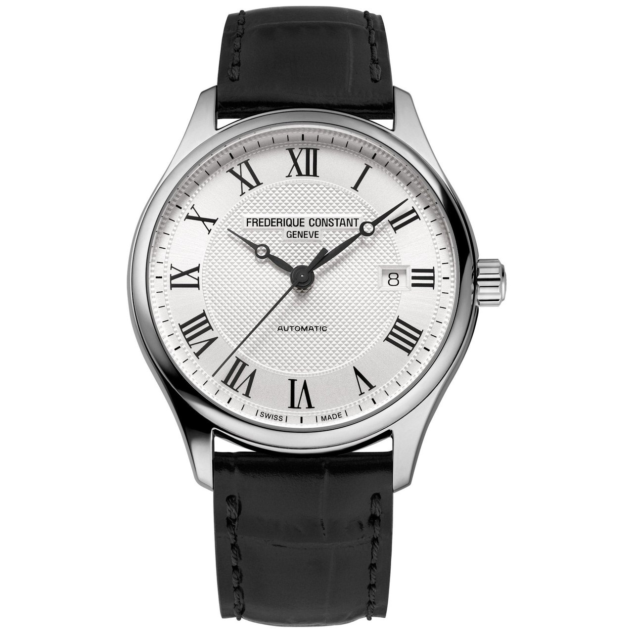 Frederique Constant Classics Black Leather Strap Automatic Men's Watch - Image 1