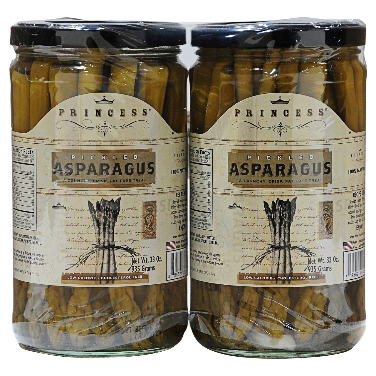 Princess Pickled Asparagus, 2 Pack, 33 fl oz Each