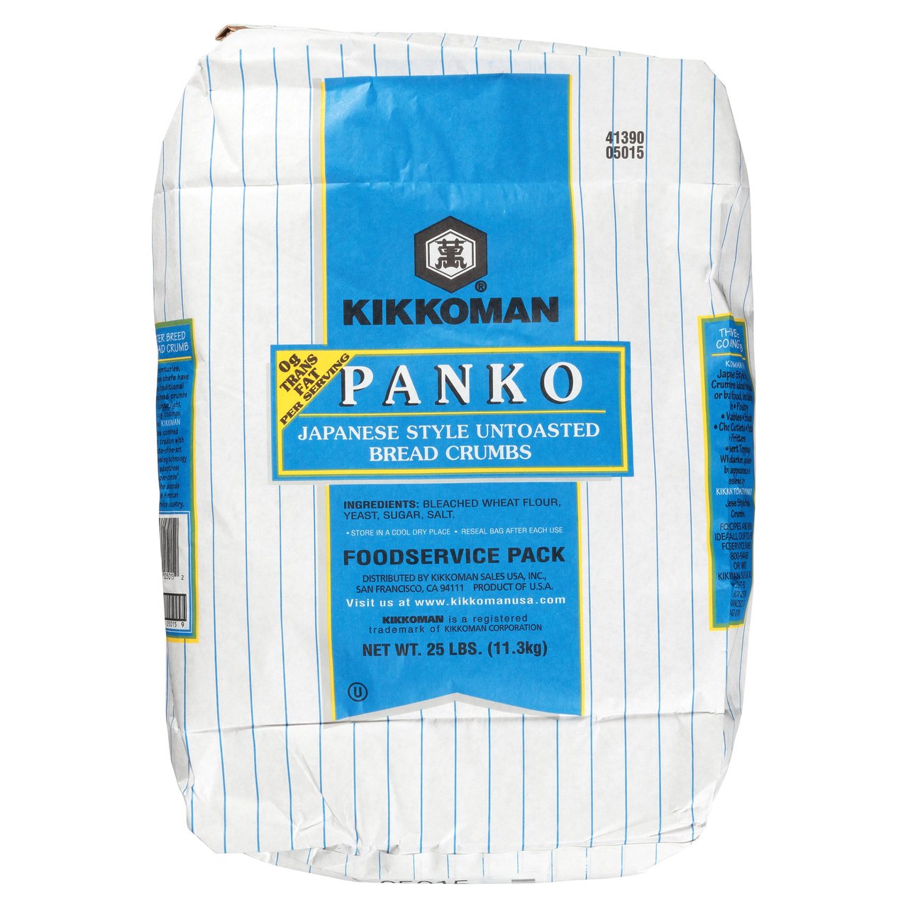 Kikkoman Untoasted Panko Bread Crumbs, 25 lb