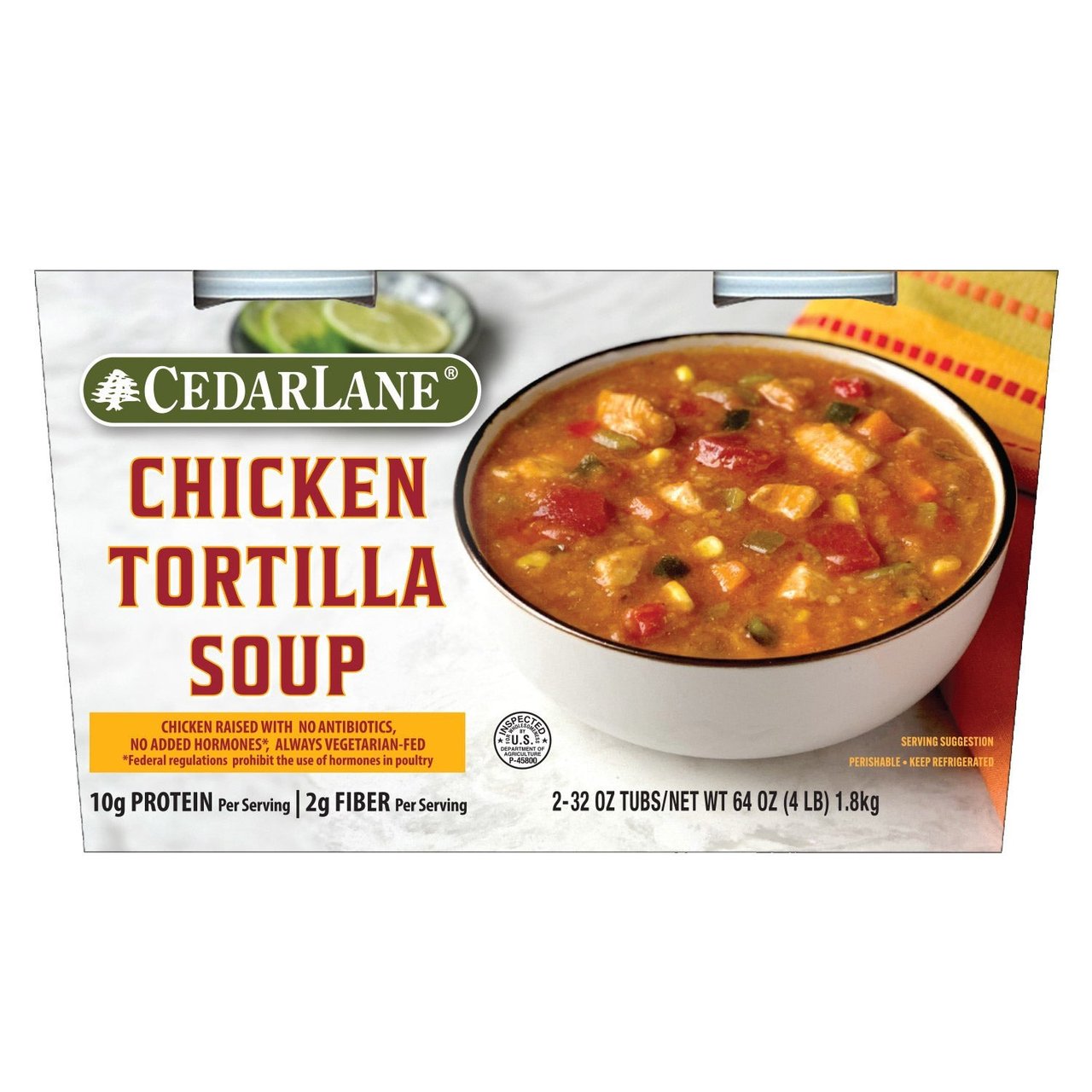 Cedarlane Chicken Tortilla Soup 2 / 32 oz - Image 1