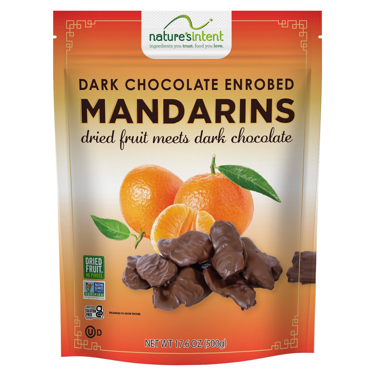 Nature's Intent Dark Chocolate Enrobed Mandarins 17.6 oz