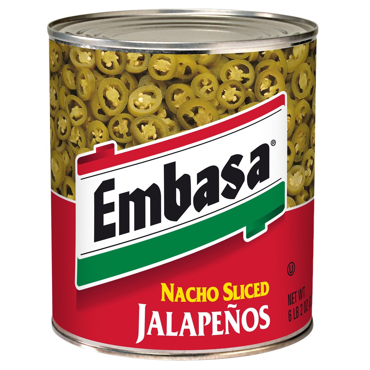 Embasa Nacho Sliced Jalapenos #10 Can - Image 1