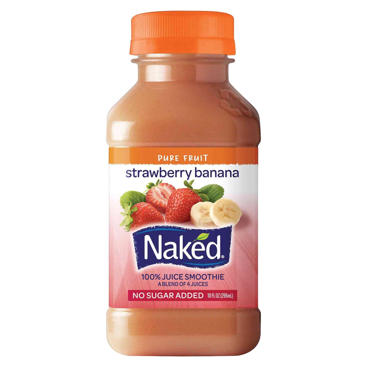 Naked Juice Strawberry Banana Smoothie, 10 fl oz, 8-Count