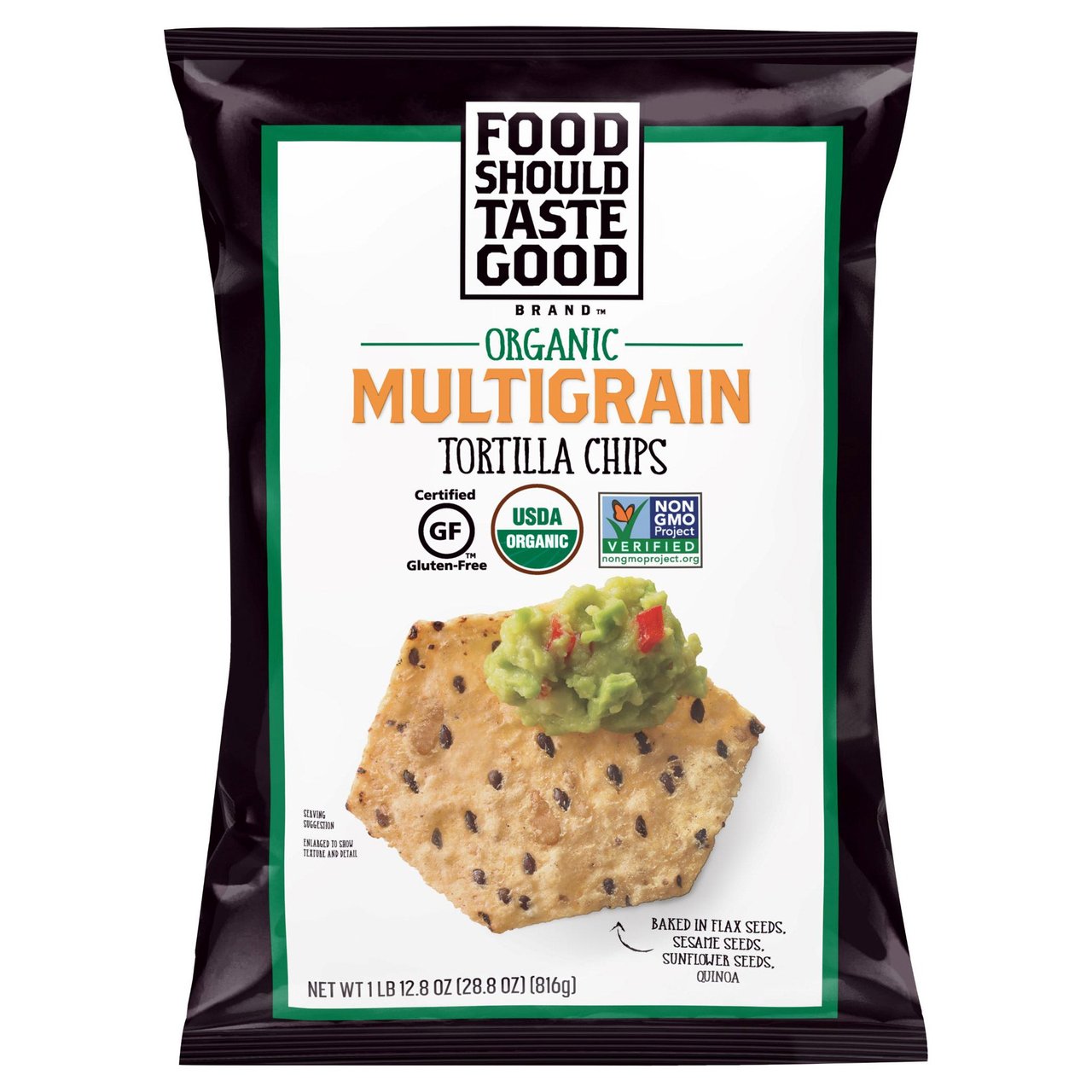 Food Should Taste Good Organic Tortilla Chips 28.8 Ounce Bag - Image 1