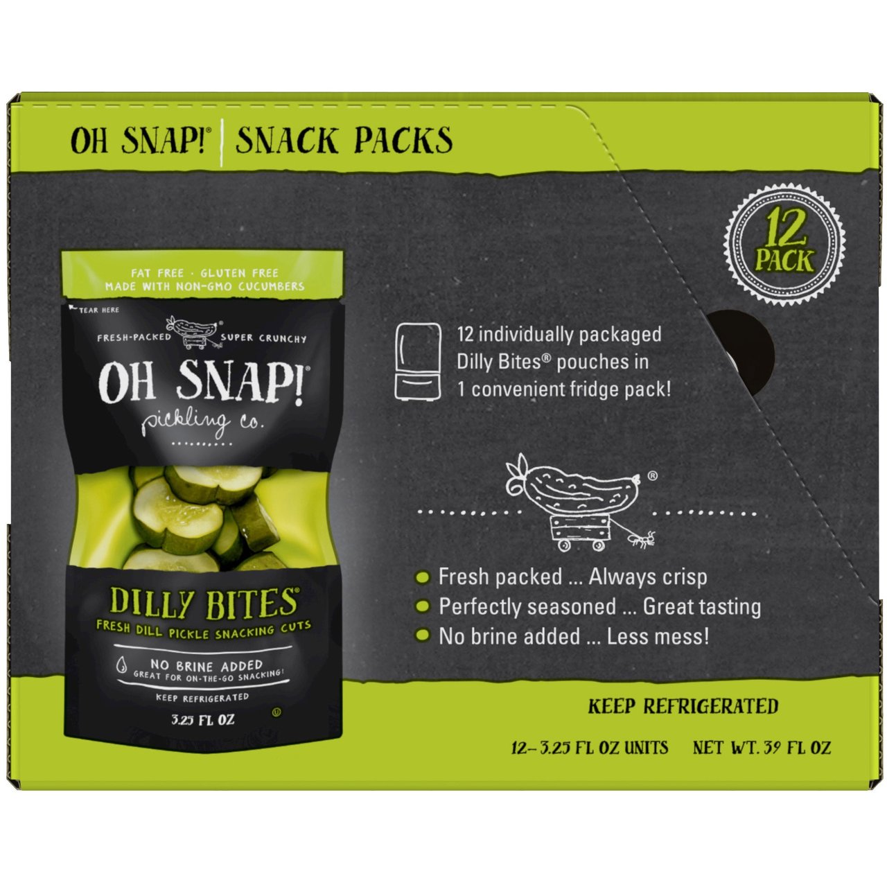 OH SNAP! Dilly Bites, 12 ct / 3.25 oz - Image 1