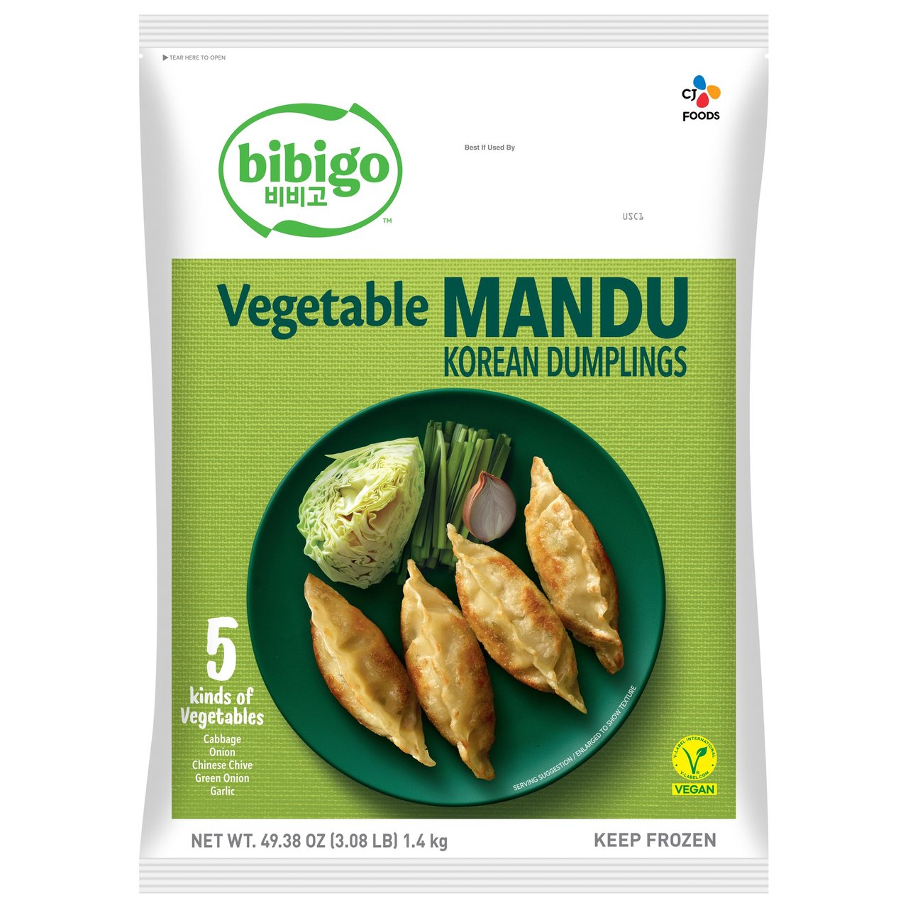 BIBIGO VEGETABLE MANDU 49.38 OZ - Image 1