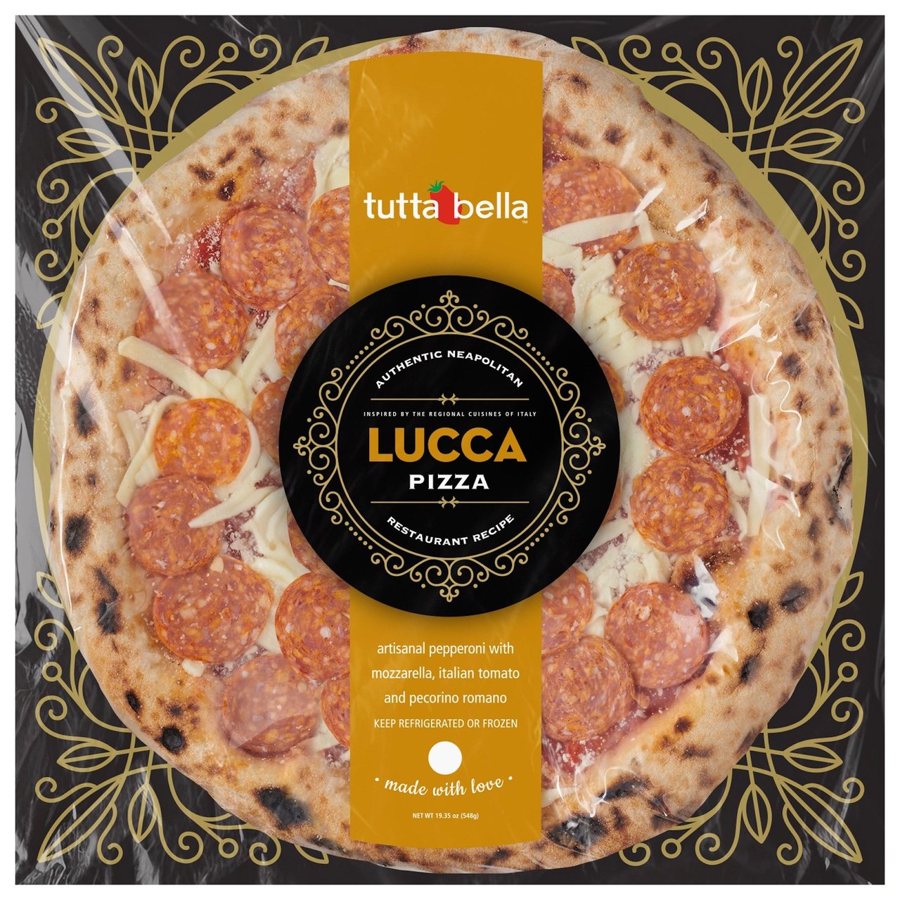 Tutta Bella Lucca Pepperoni Pizza 2/19 oz - Image 1
