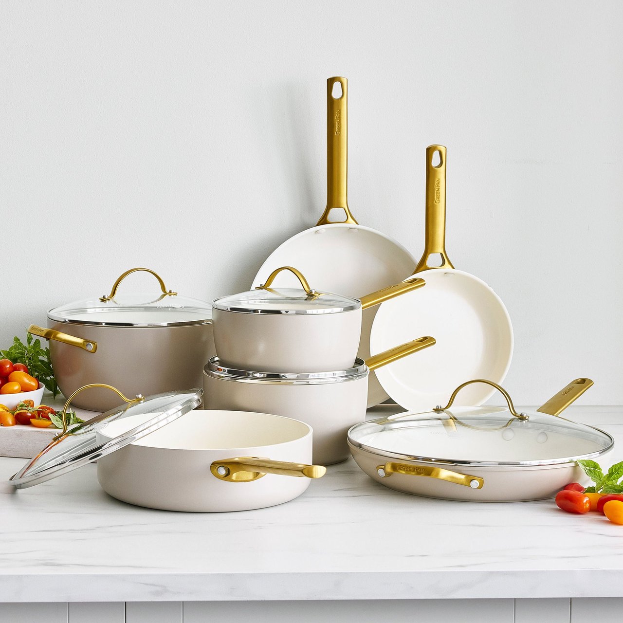 GREENPAN RESERVE 12 PIECE CERAMIC COOKWARE SET - Image 1