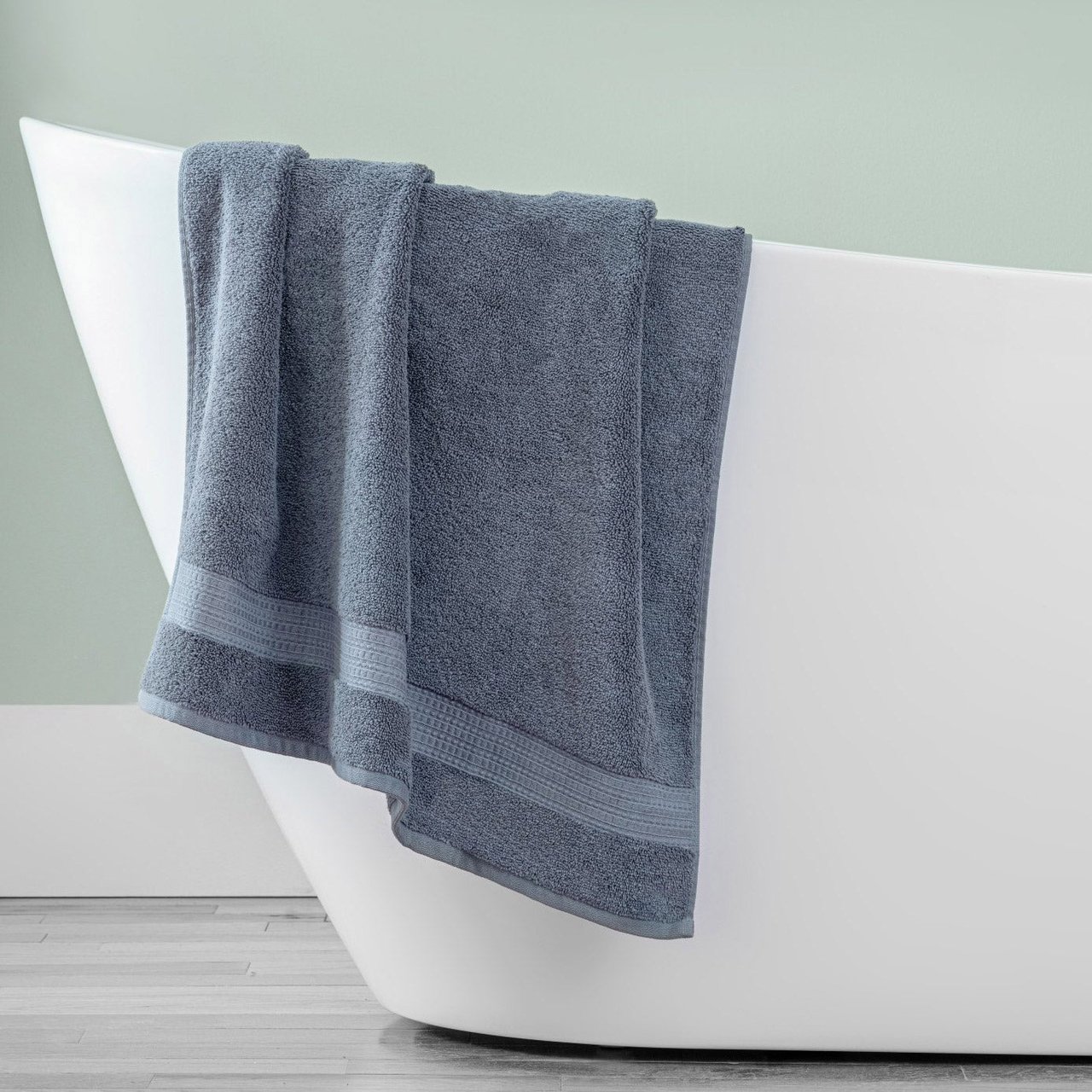 Purely Indulgent Flint Stone Bath Towel 30" x 58" - Image 1