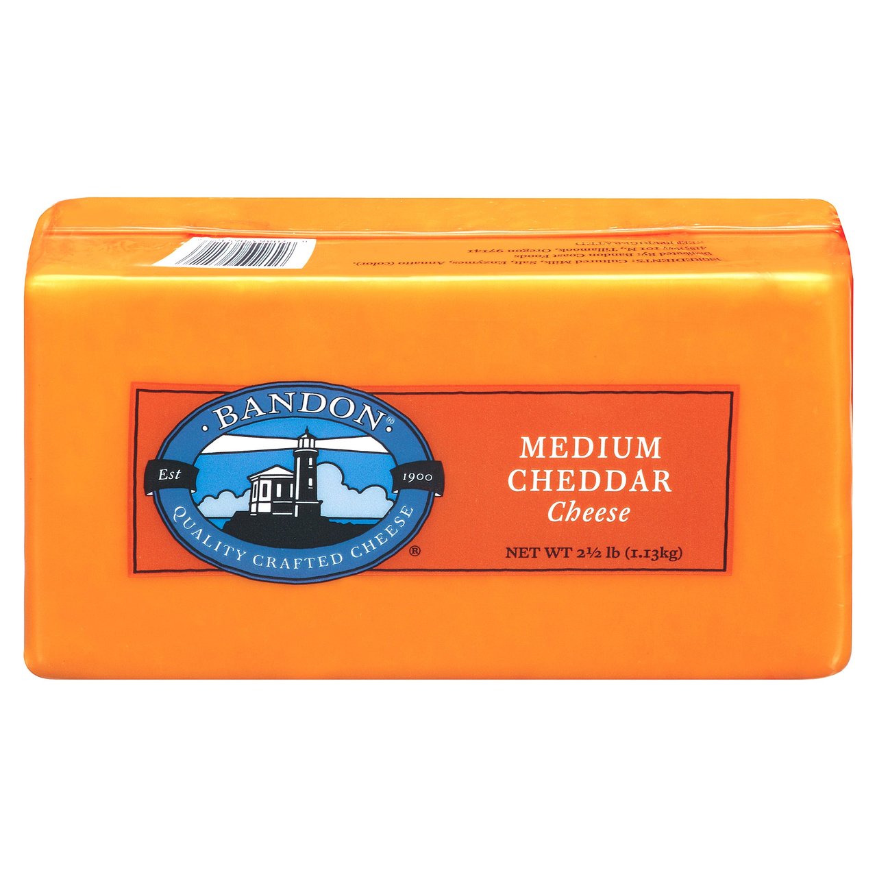 Bandon Medium Cheddar 2.5 lb - Image 1