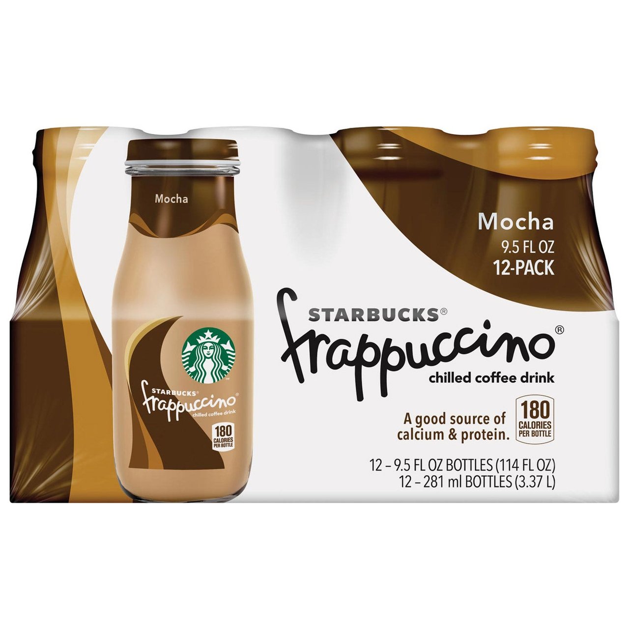 Starbucks Mocha Frappuccino, 9.5 oz, 12-Count Bottles