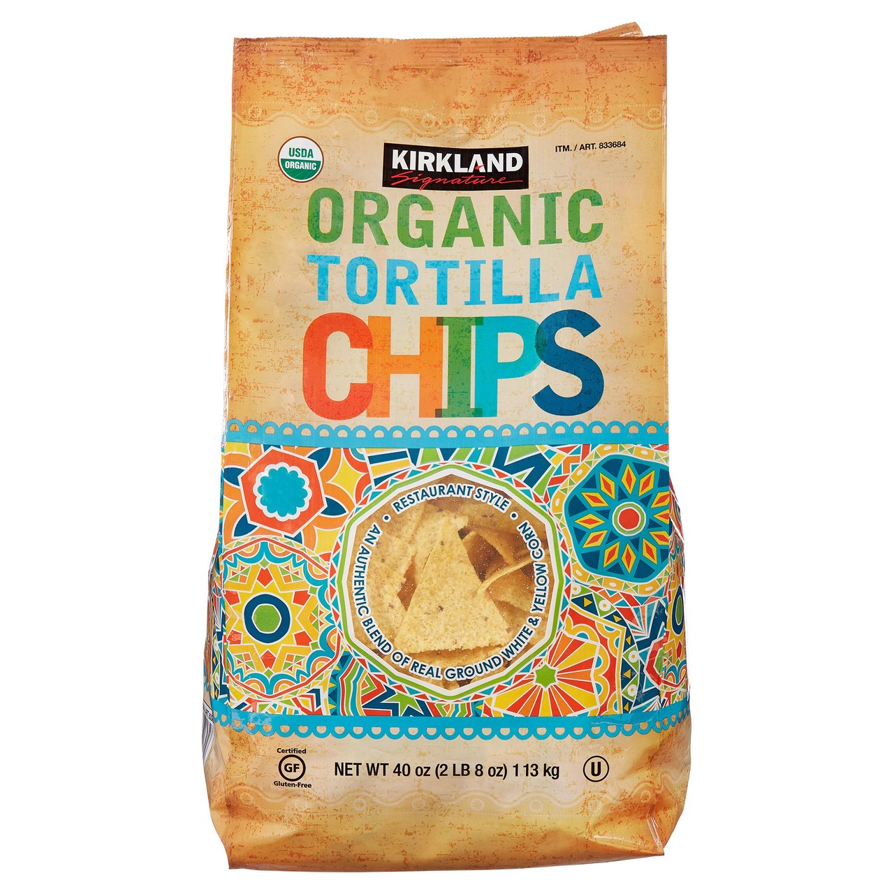 Kirkland Signature Organic Tortilla Chips 40 oz - Image 1