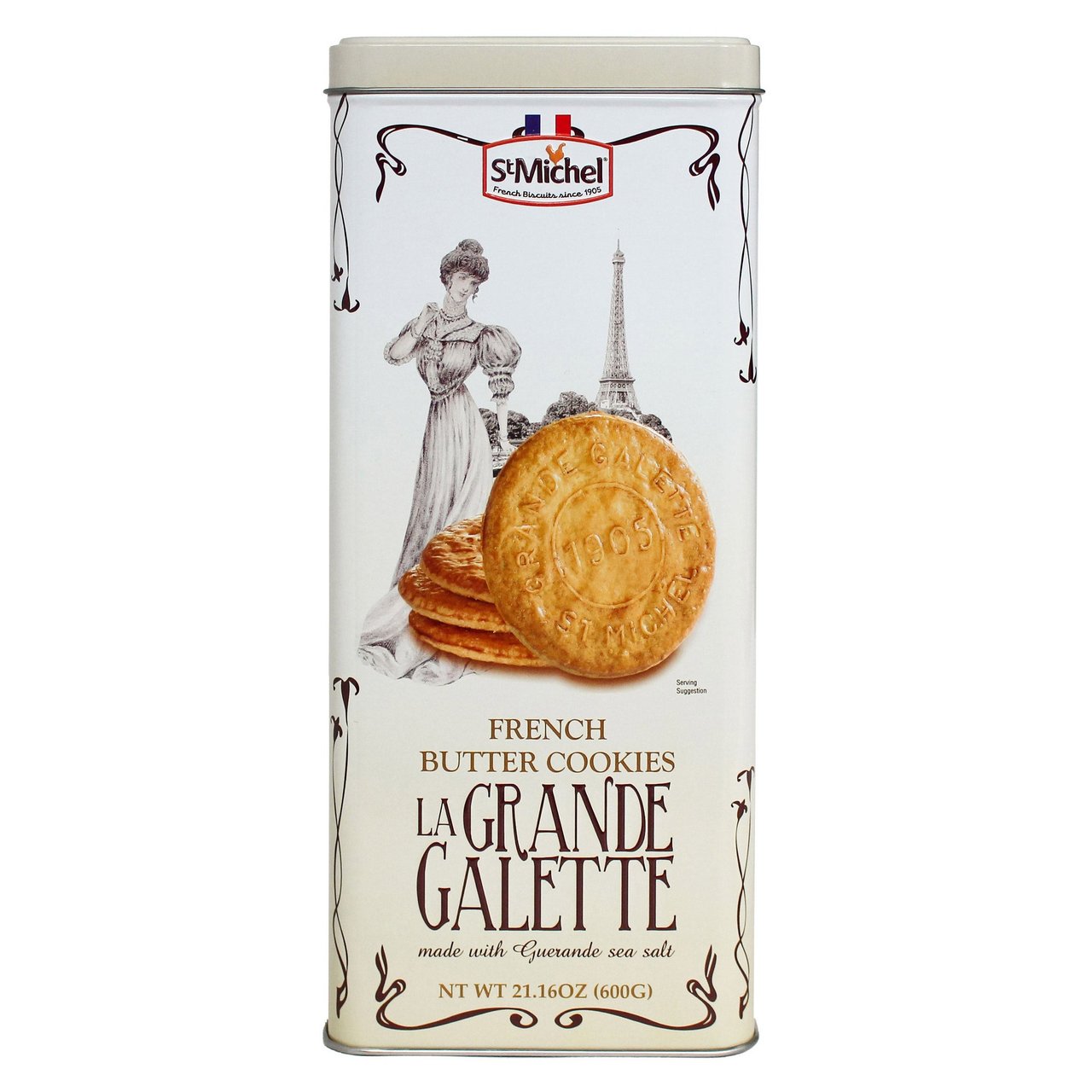 St. Michel La Grande Galette French Butter Cookies, 21.16 oz (1.3 lbs) - Image 1