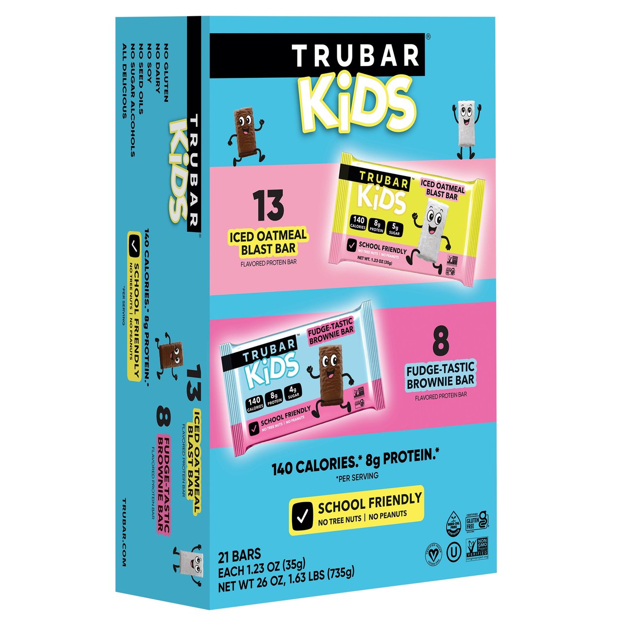 TRUBAR KIDS PROTEIN BAR VRTY 21/1.23 OZ - Image 1