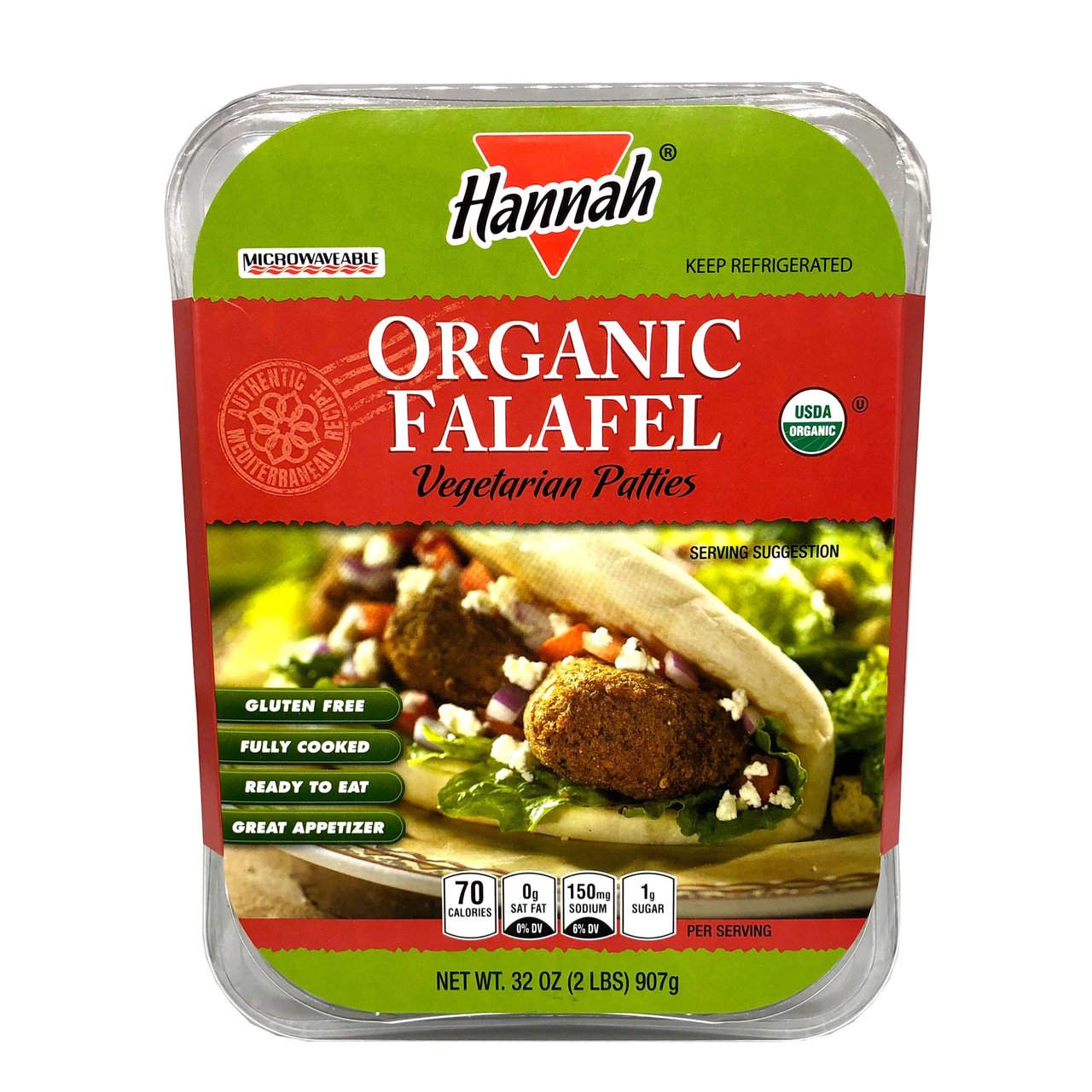 Hannah Organic Falafel 32 Ounce Container