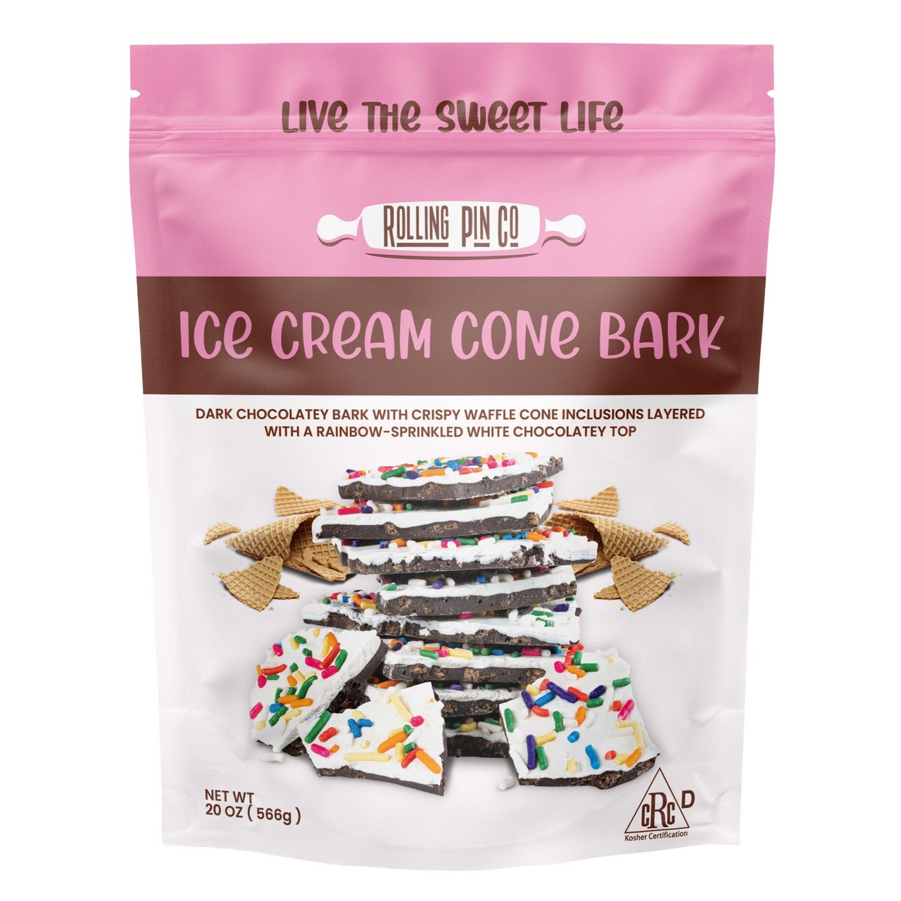 Rolling Pin Co. Ice Cream Cone Bark 20 oz
