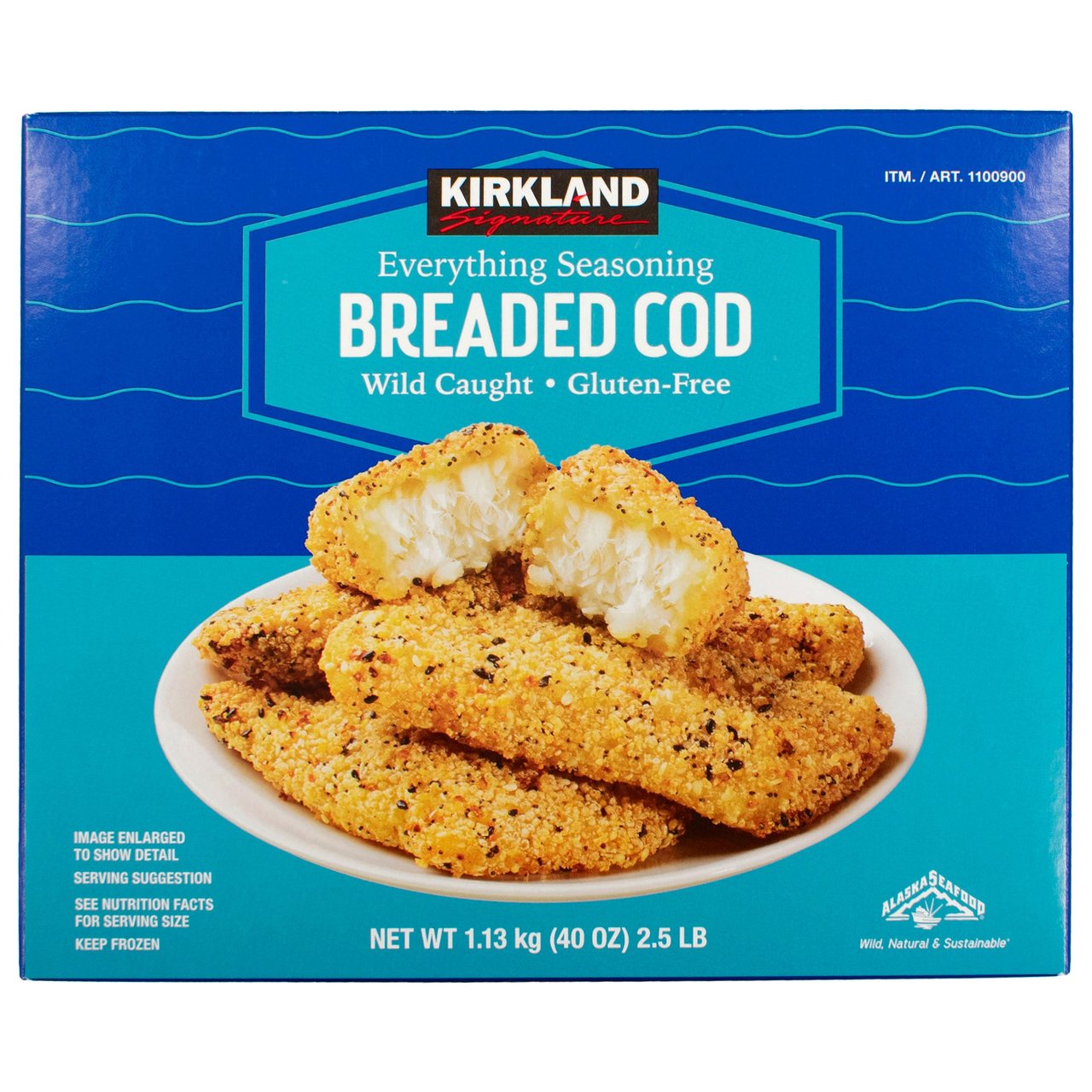 Kirkland Signature Gluten Free Everything Cod, 2.5 lbs - Image 1