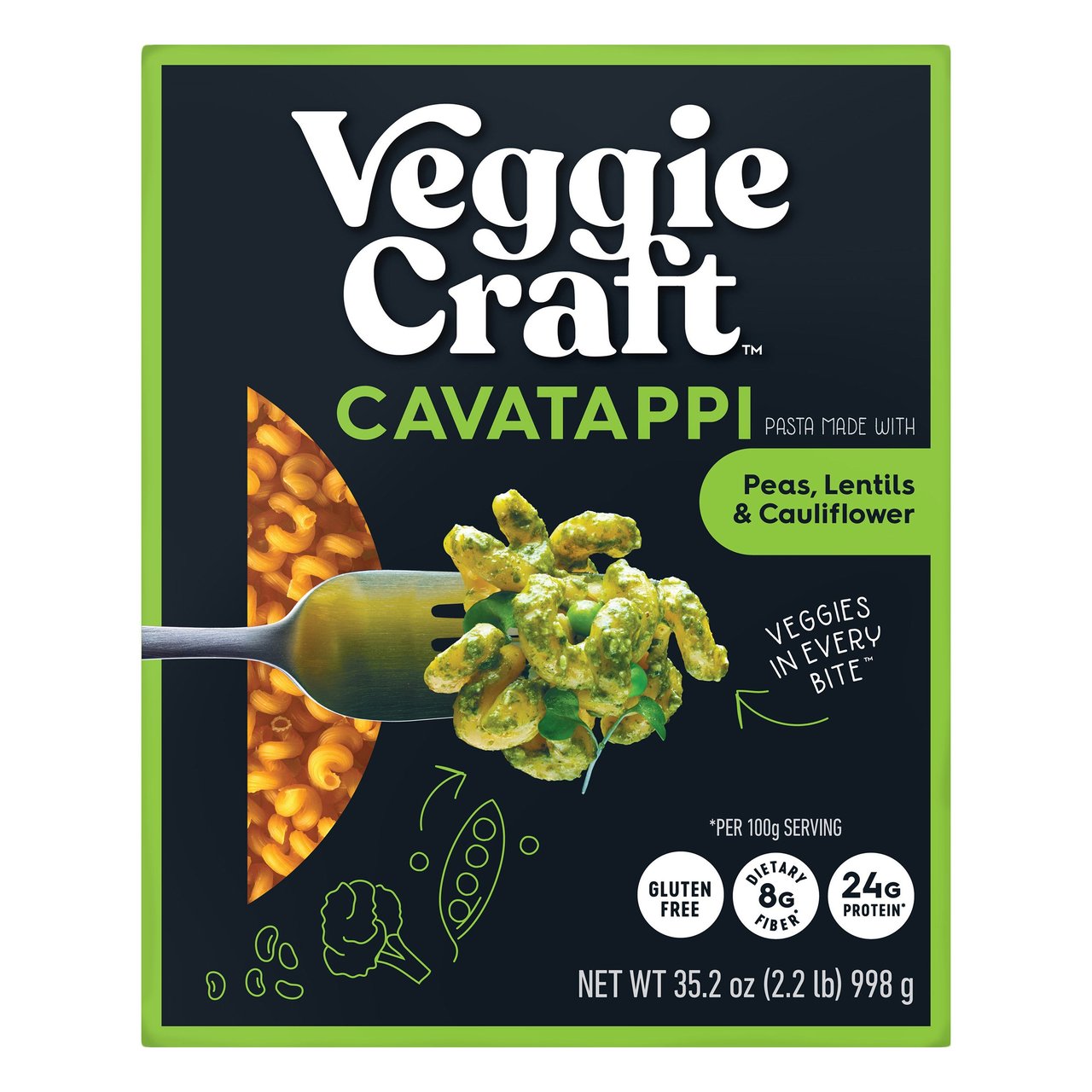 Veggiecraft Cavatappi Pasta 2.2 lbs - Image 1