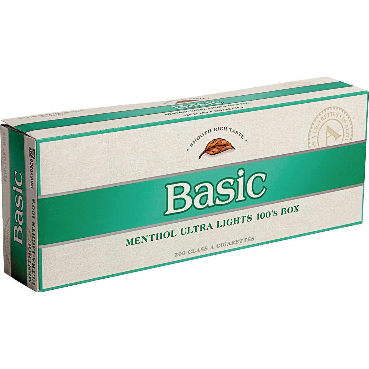 Basic Menthol Silver 100's Flip-Top Box