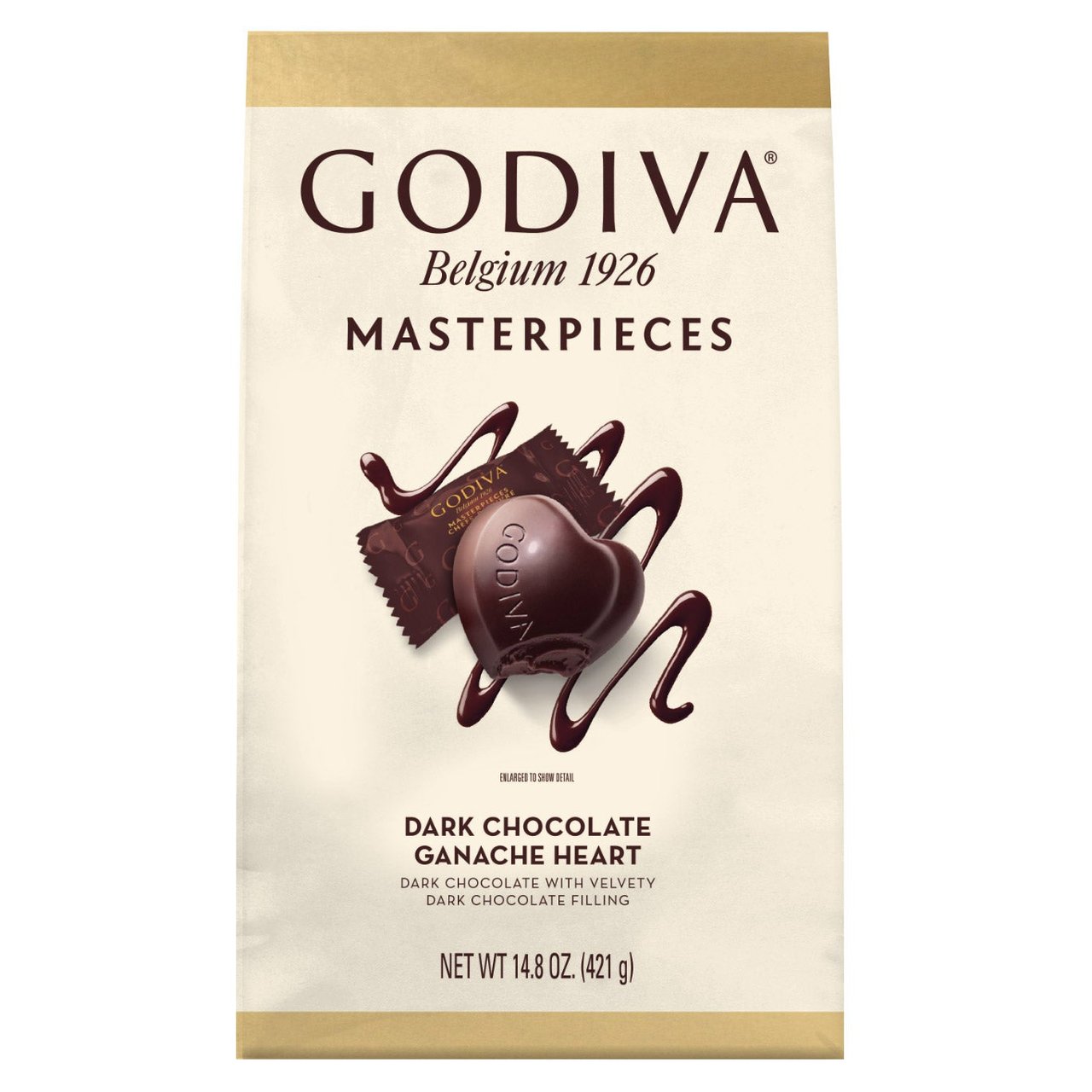 Godiva Masterpieces Dark Chocolate Hearts 14.8 oz (.925 lb) - Image 1