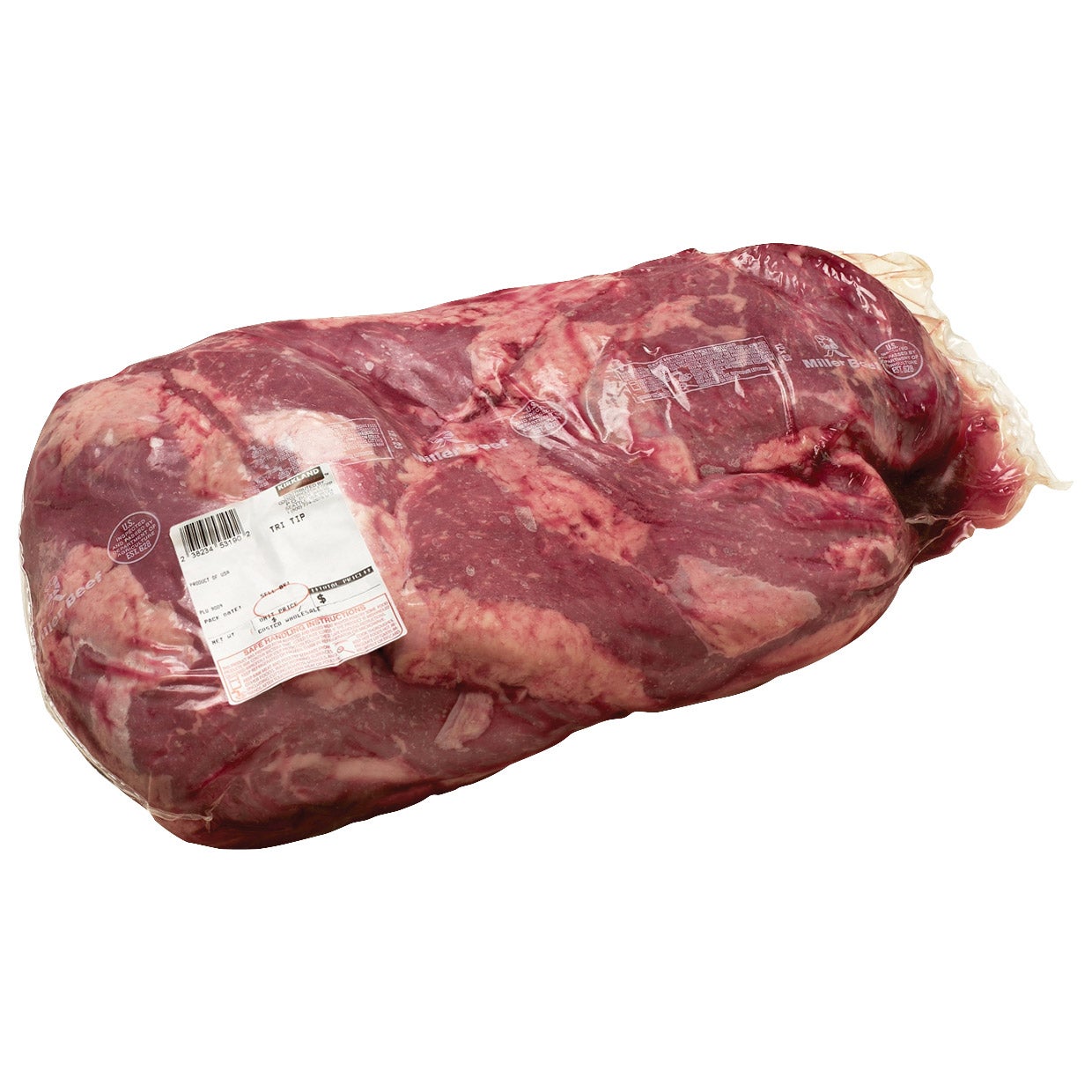 Beef Loin Tri Tip Whole Peeled Per Lb