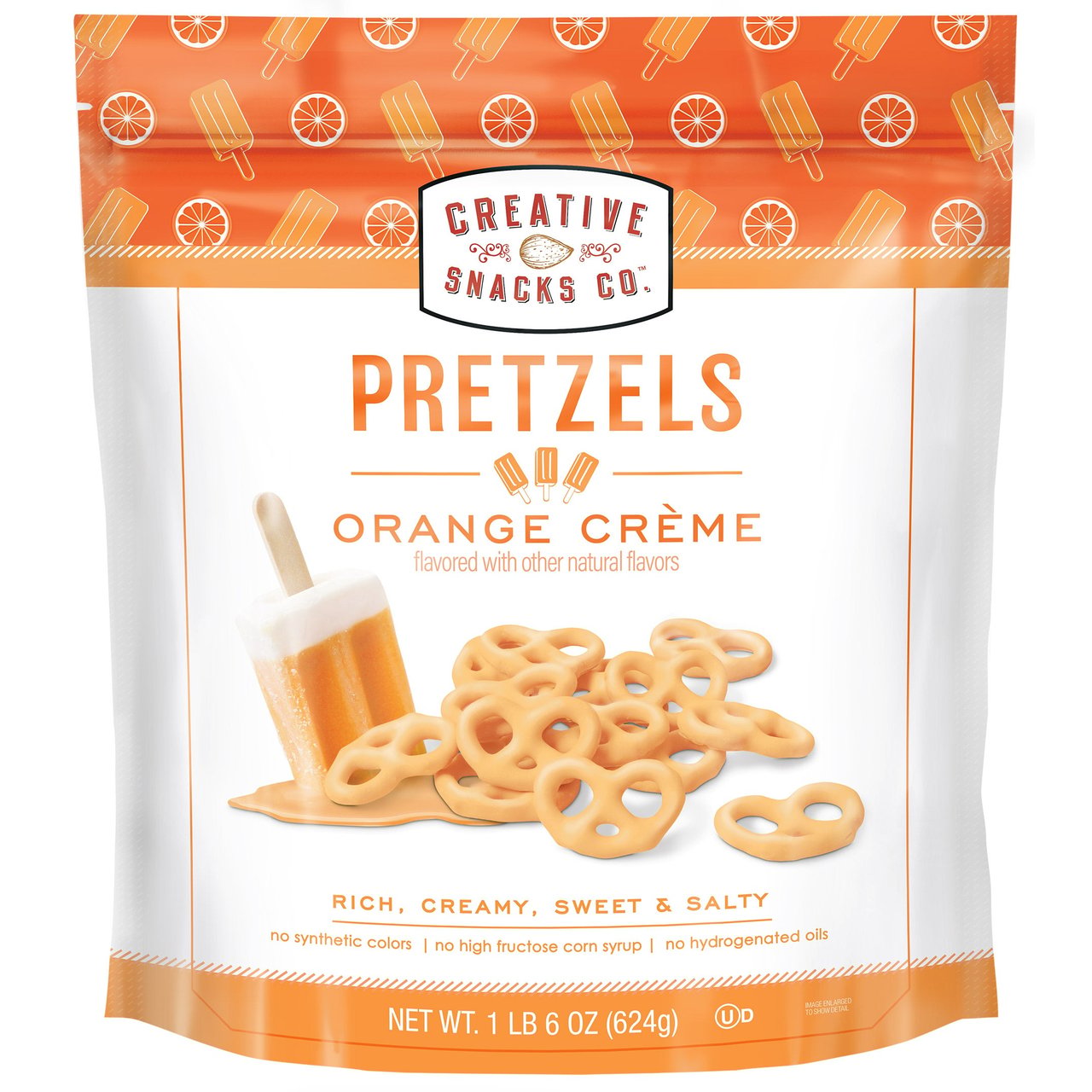 Creative Snacks Co. Orange Crème Pretzels 26 oz - Image 1