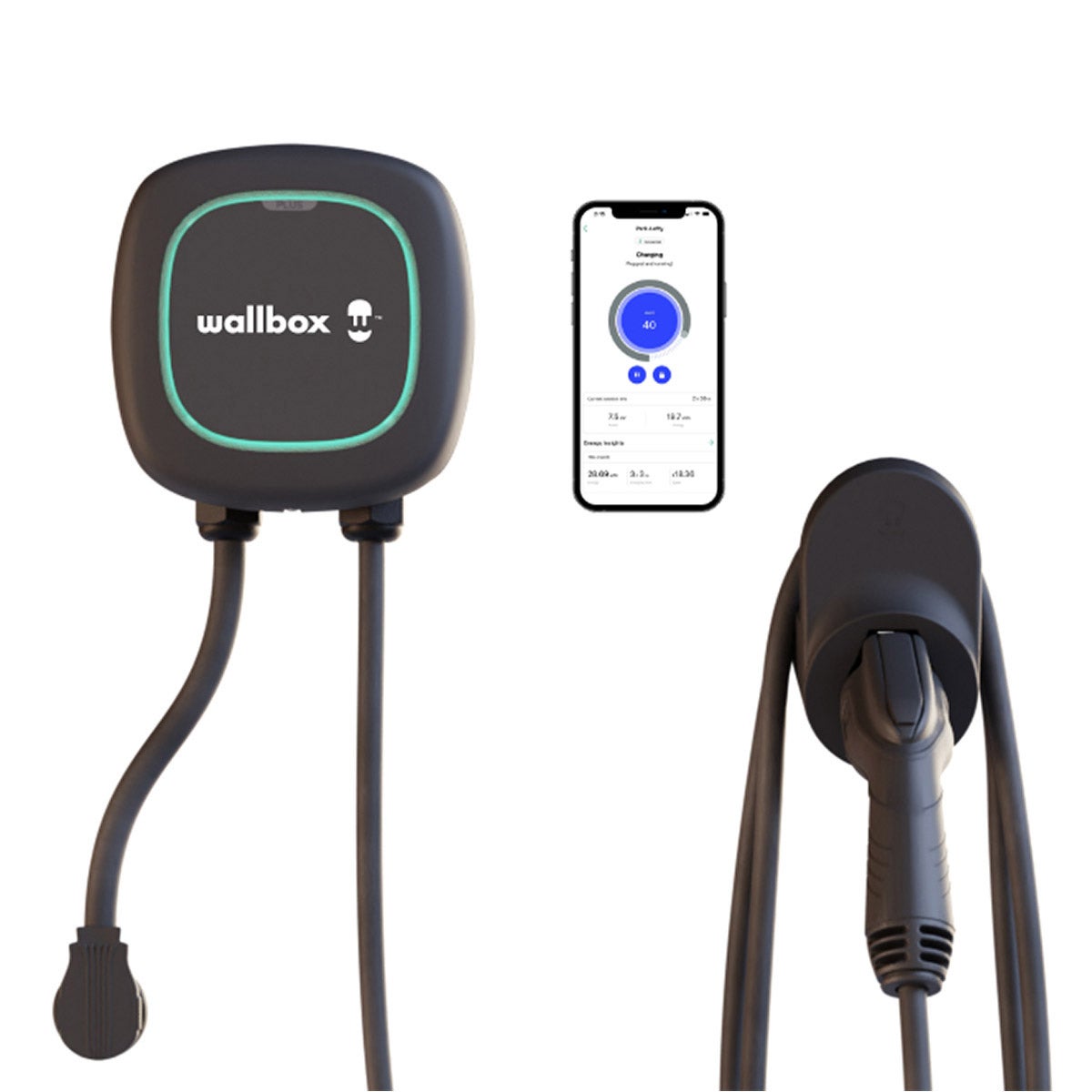 Wallbox Pulsar Plus Level 2 EV Smart Charger - 40 Amp - Image 1