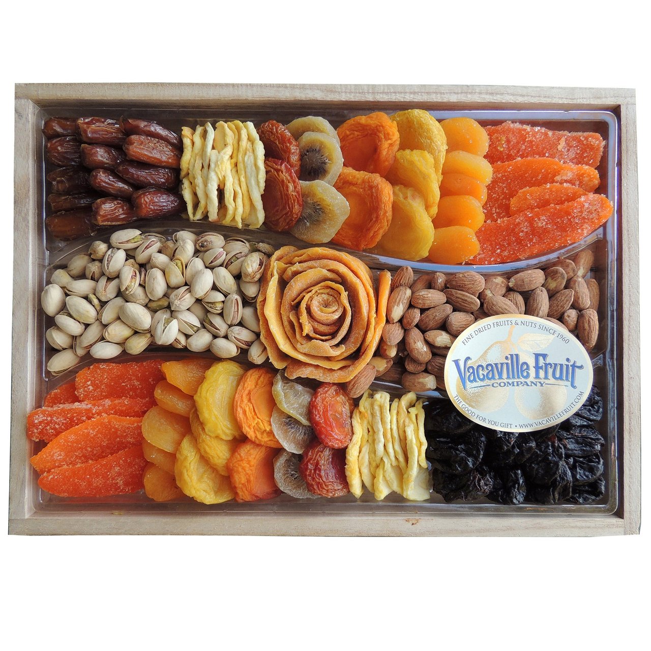 Vacaville Fruit Co Fruit & Nut Wavy Charcuterie Tray, 36 oz - Image 1