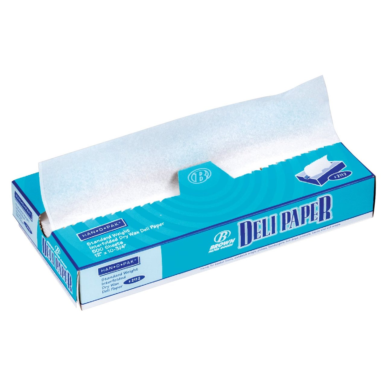 Han-D-Pak 12" x 10.75" Deli Paper White 500 CT