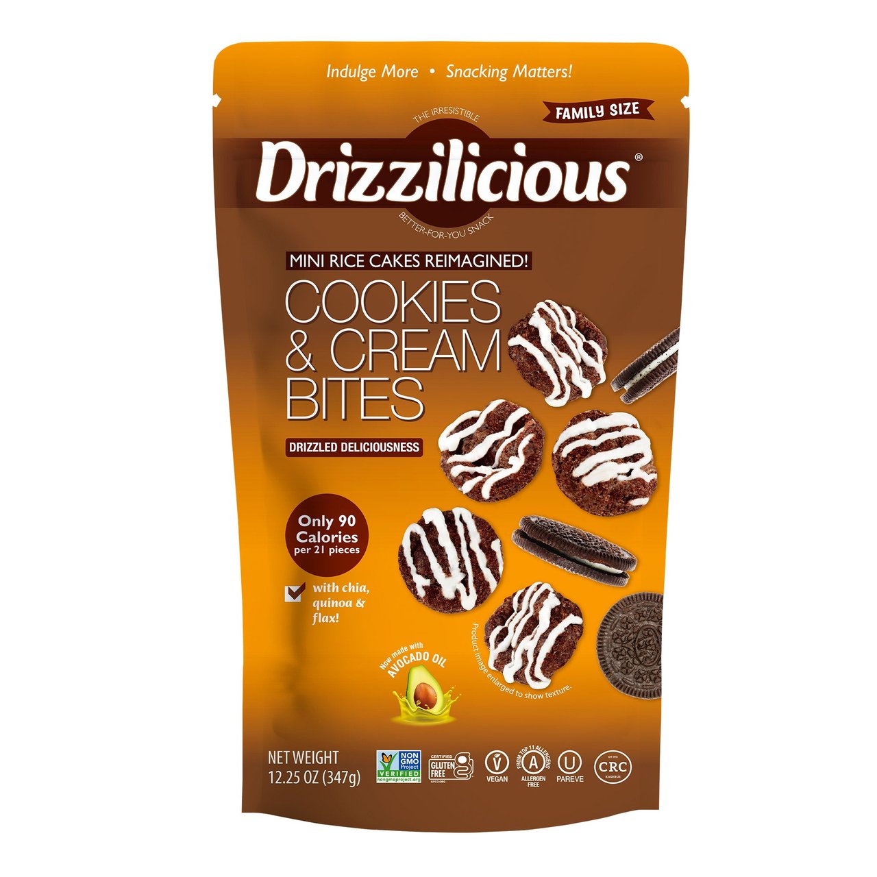 Drizzilicious Cookies and Cream Mini 12.25oz (0.766 lbs) - Image 1