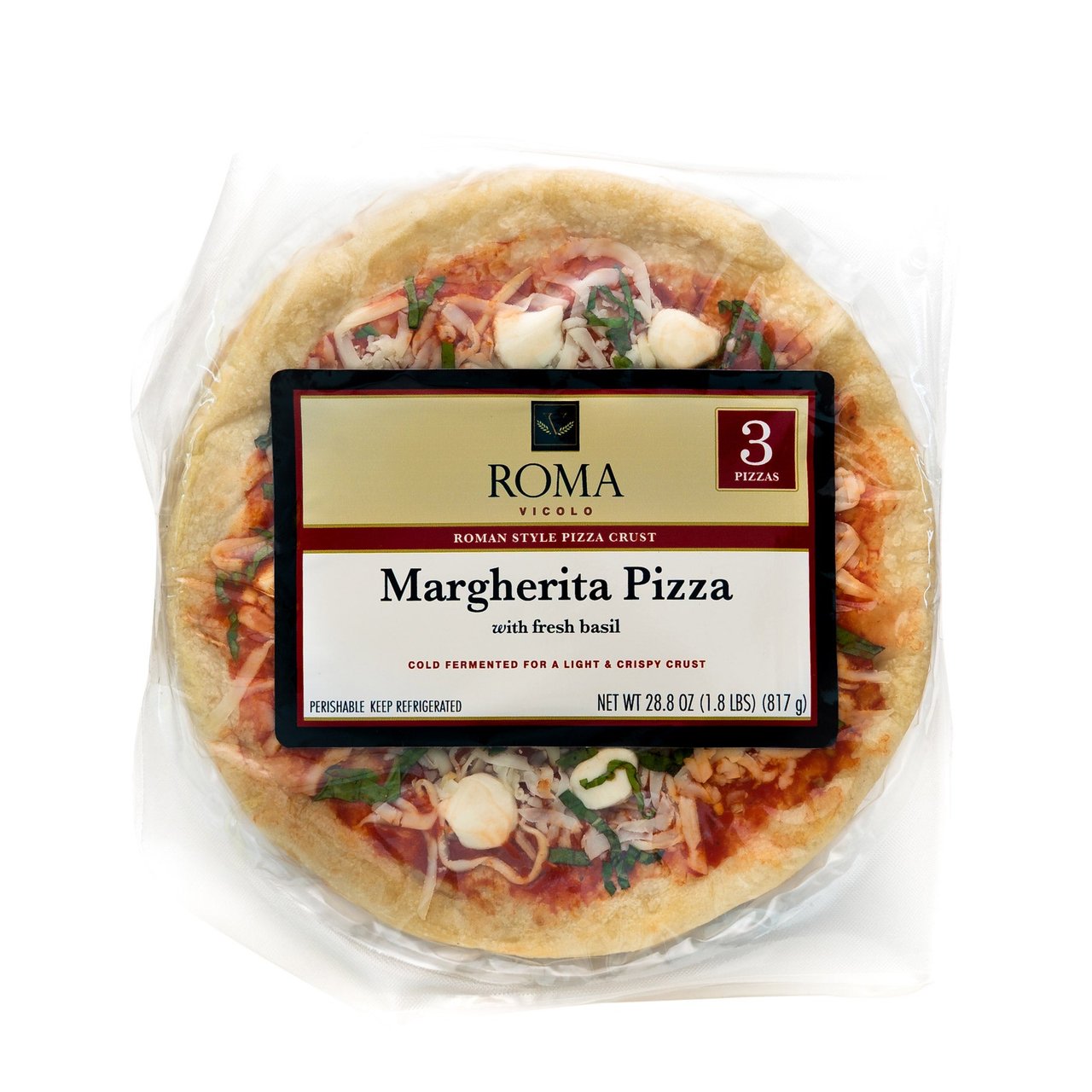 Vicolo Roma Margherita Pizza 3 CT - Image 1