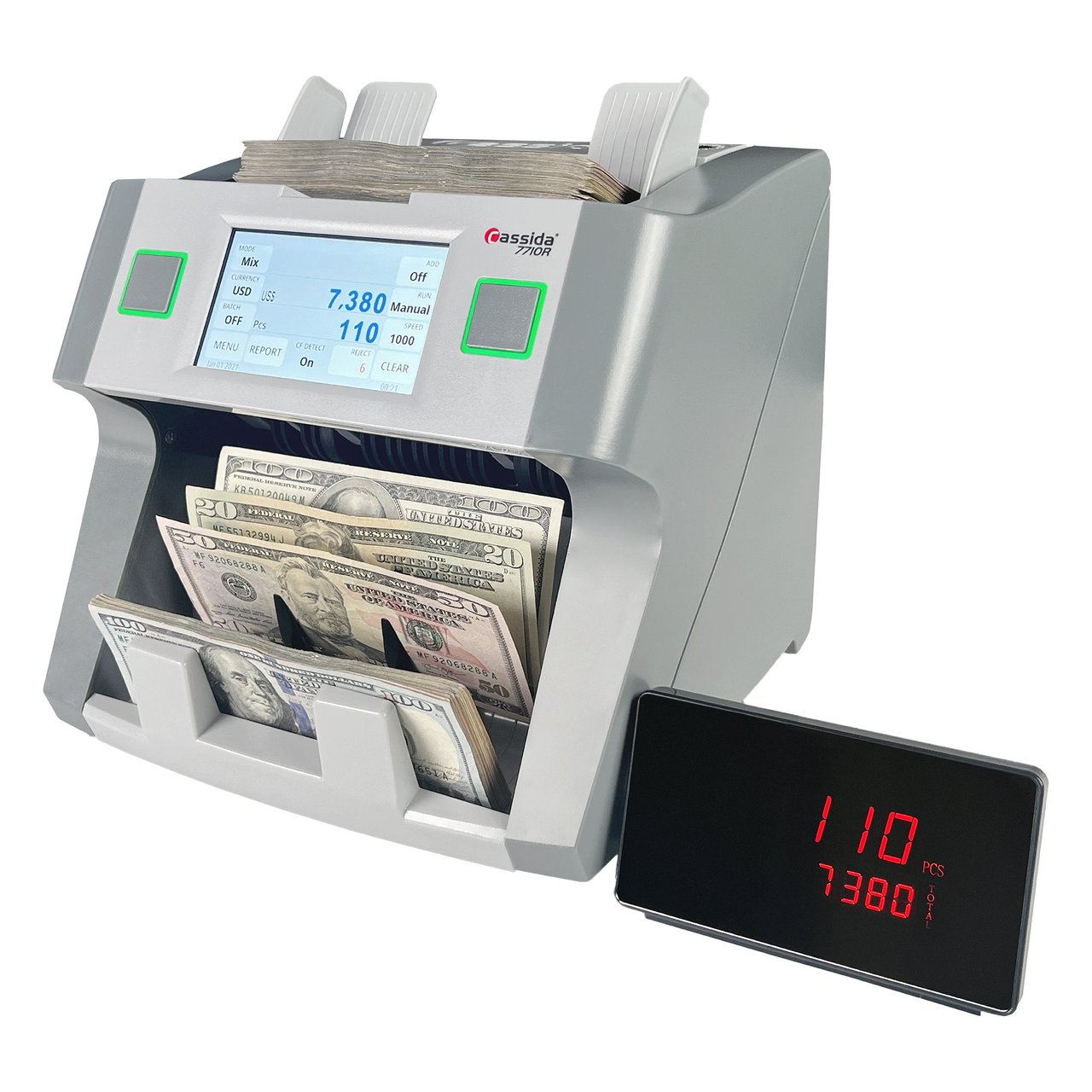 CASSIDA 7710R MIXED BILL COUNTER W/ EXTERNAL DISPLAY