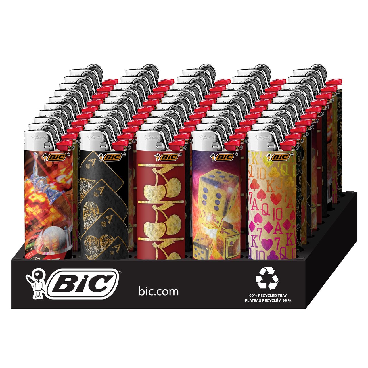 BIC Lighters Casino 50 Count Tray - Image 1