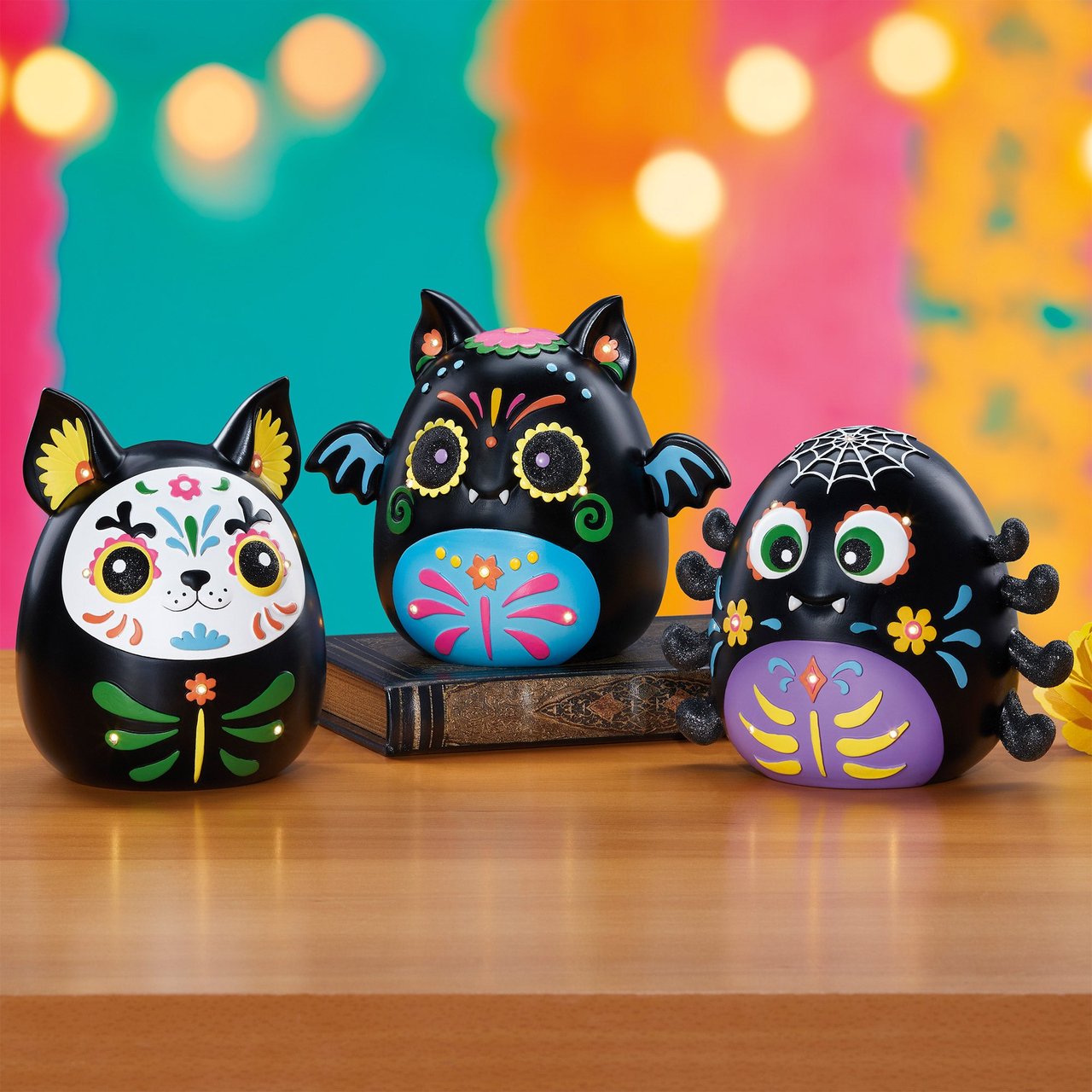 Day of the Dead 6" LED Nightlights Set of 3 - Image 1