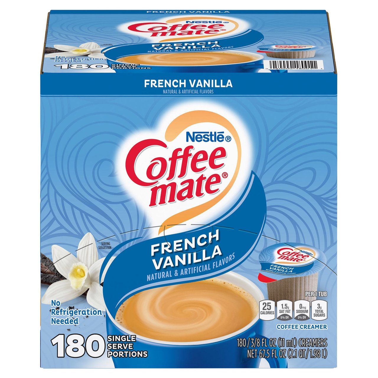 Nestlé Coffee-mate French Vanilla Creamer 180 CT - Image 1