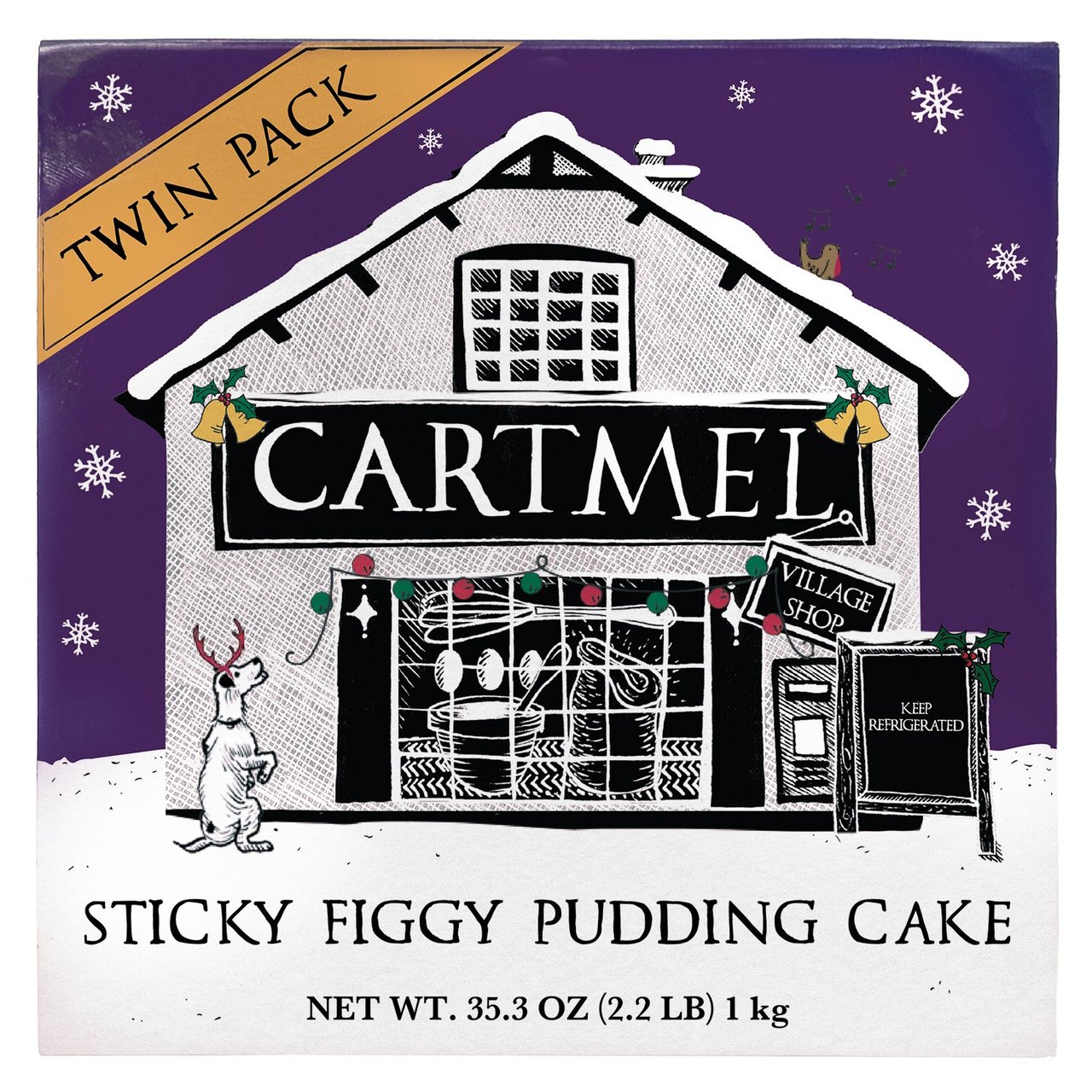 Cartmel Sticky Figgy Pudding Cake, 2 x 17.6 oz - Image 1