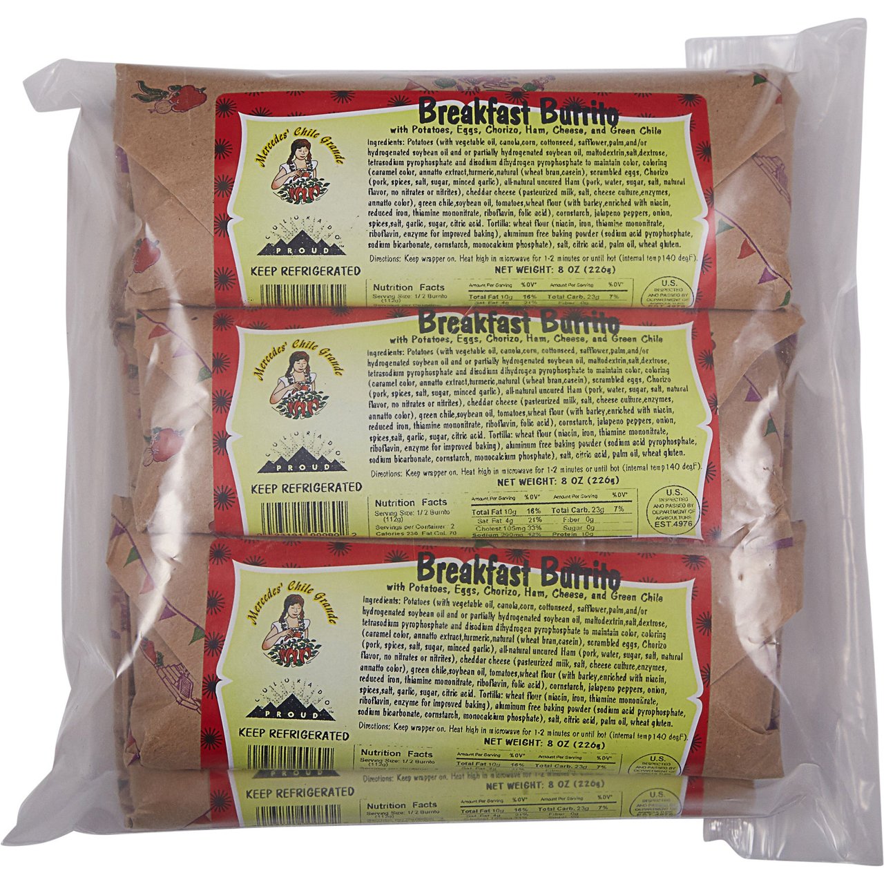 Chile Grande Breakfast Burritos 6/8 oz - Image 1