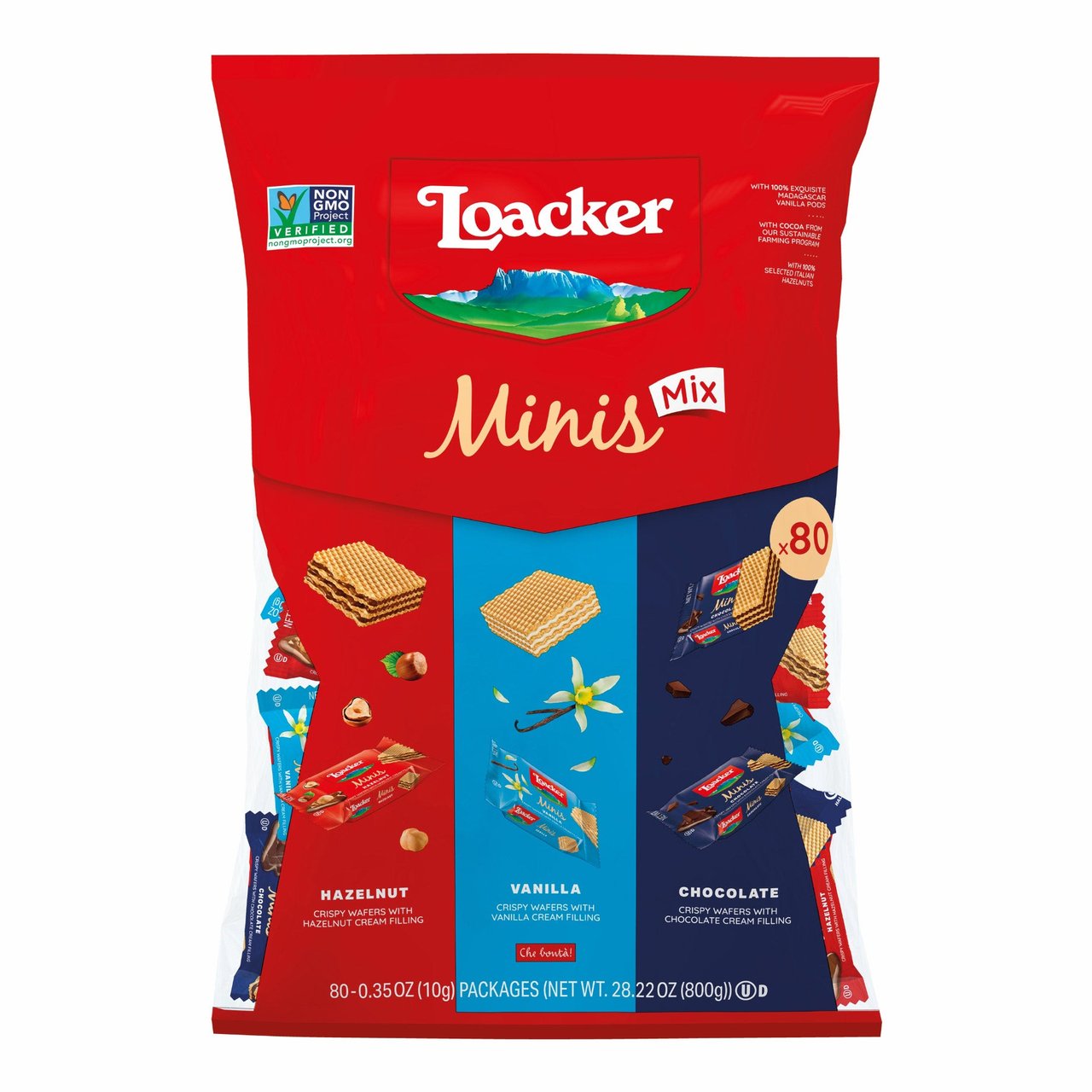 Loacker Mini Wafer Cookies 80 CT/0.35 Ounce Each - Image 1
